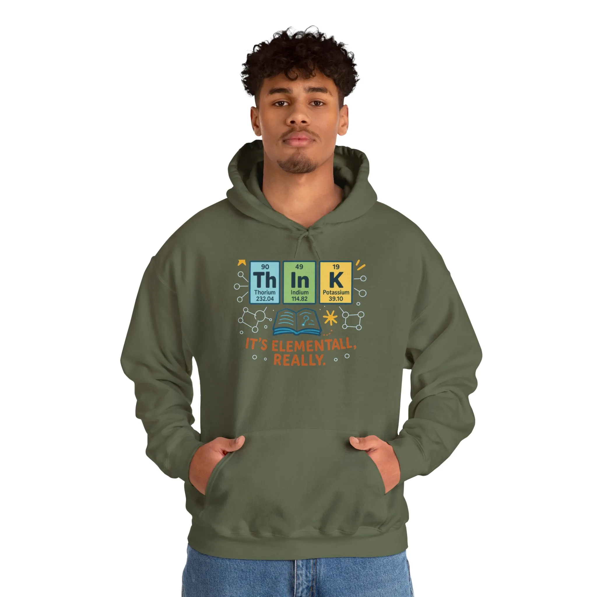 Science Hoodie for Men, Funny Nerd Hoodie, Element of Humor Sweatshirt, Science Lover Gift for Him, Chemistry Lover Gift - Image 12