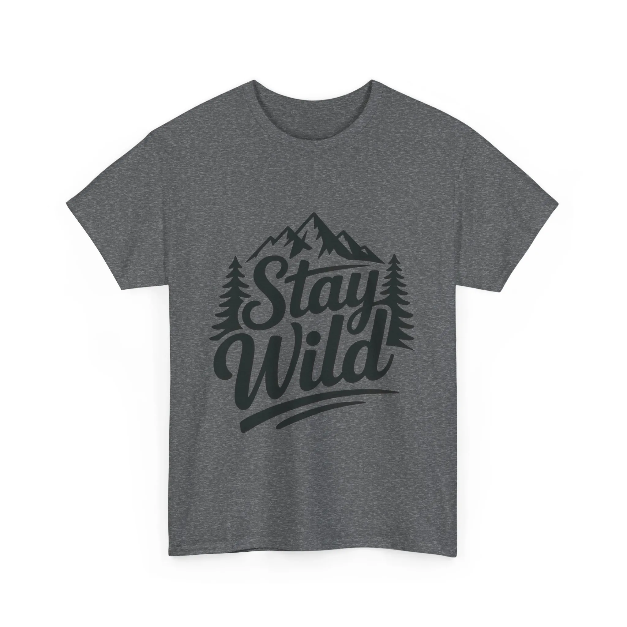 Stay Wild Adventure Tee, Unisex Heavy Cotton Tee for Nature Lovers, Camping, Hiking, Gifts for Outdoorsy Friends, Nature Graphic Tee - Image 19