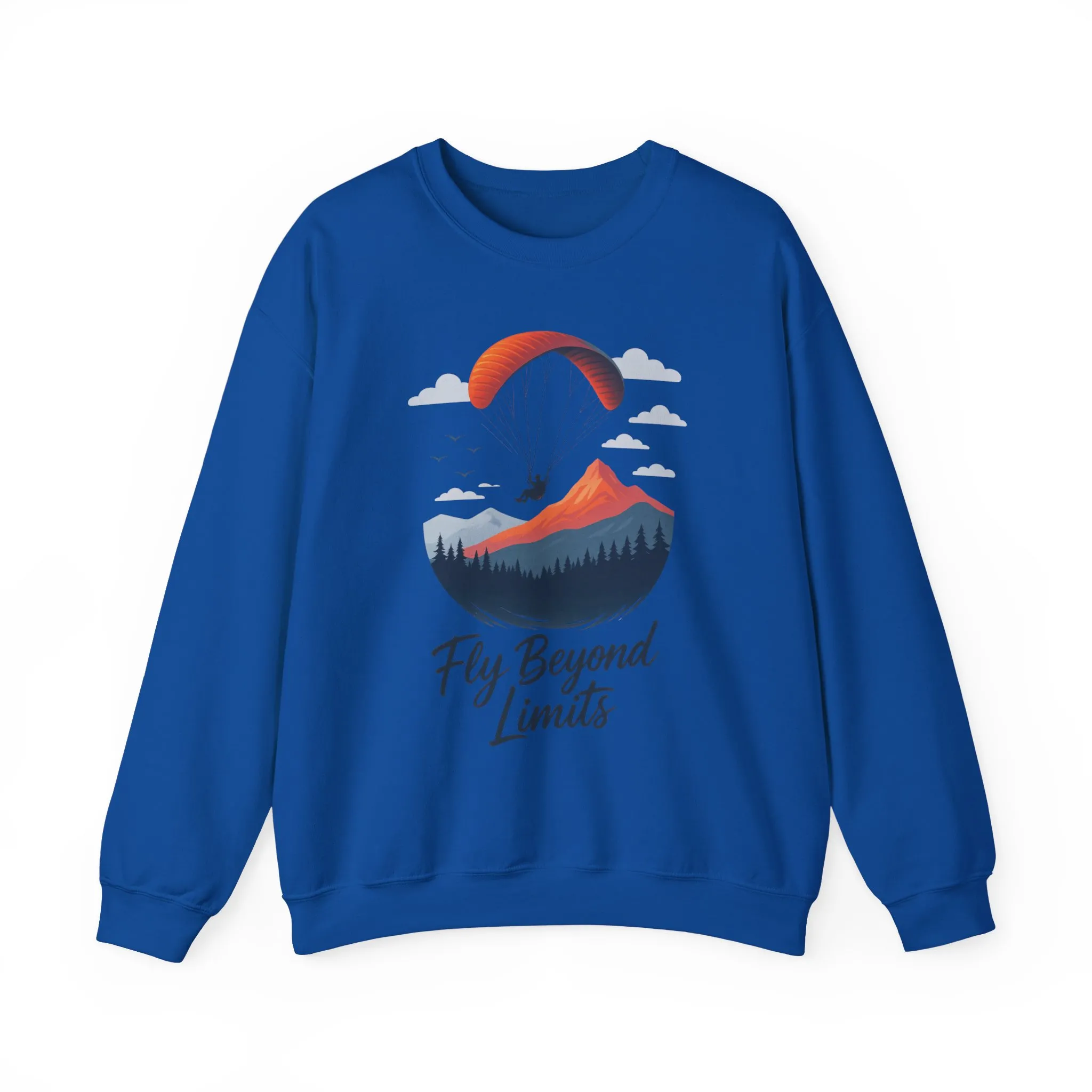 Adventure Inspiration Crewneck Sweatshirt - Fly Beyond Limits, Cozy Outdoor Outfit, Gift for Adventurers, Travel, Motivation Apparel - Image 42