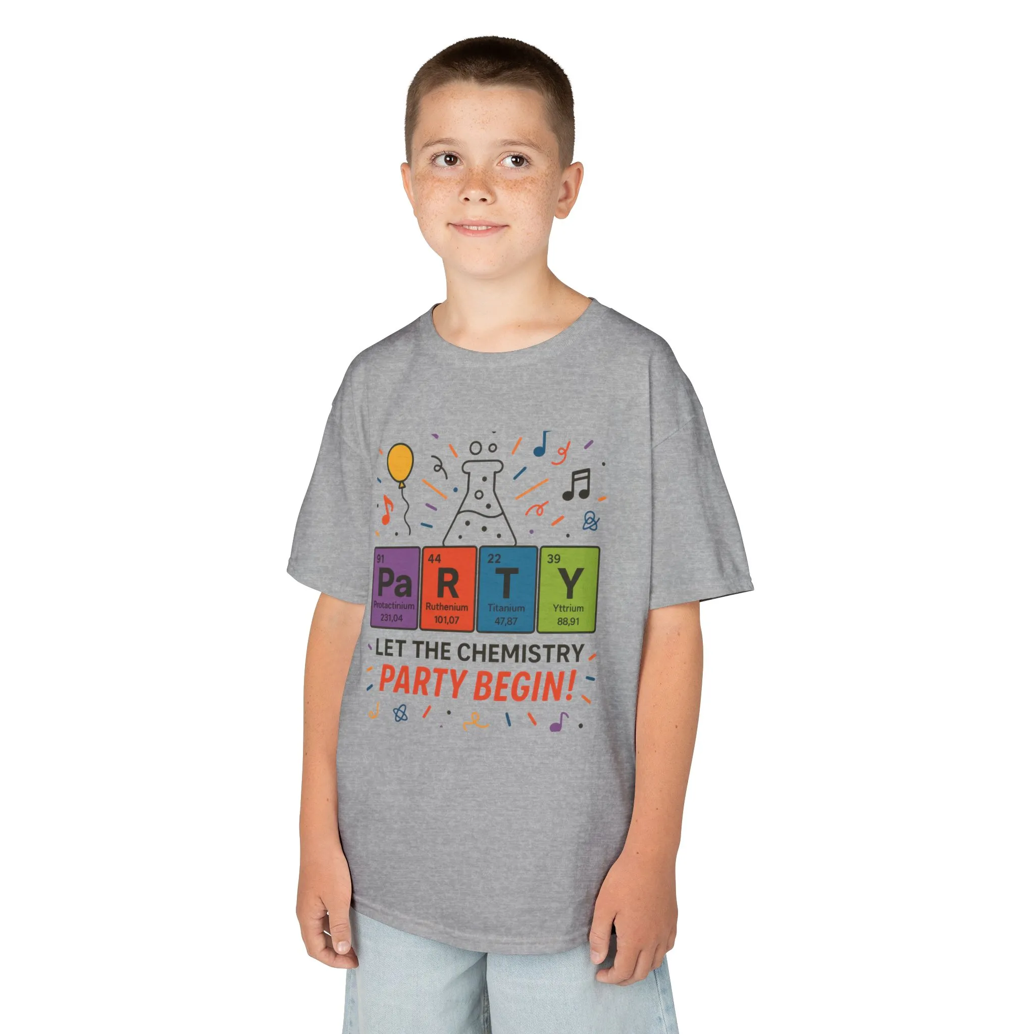 Kids' Chemistry Party T-Shirt, Periodic Table Tee, Funny Science Shirt for Boys & Girls, Science Tee, Unique Educational Apparel - Image 2