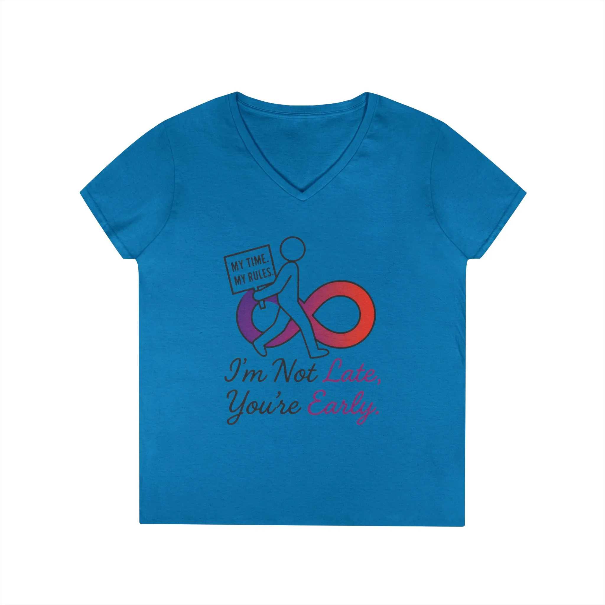 My Time My Rules Women's V-Neck T-Shirt, Funny T-Shirt, Casual Wear, women empowerment tee, confident woman shirt, self love t shirt - Image 13