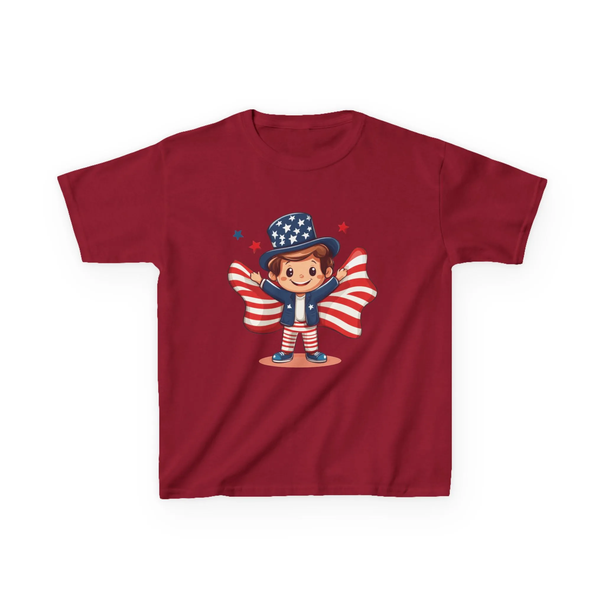 4th of July Kids T-Shirt,Kids Unisex Patriotic Tee, American Flag Outfit for Boys and Girls, Independence Day Shirt, Cute American Shirt - Image 49