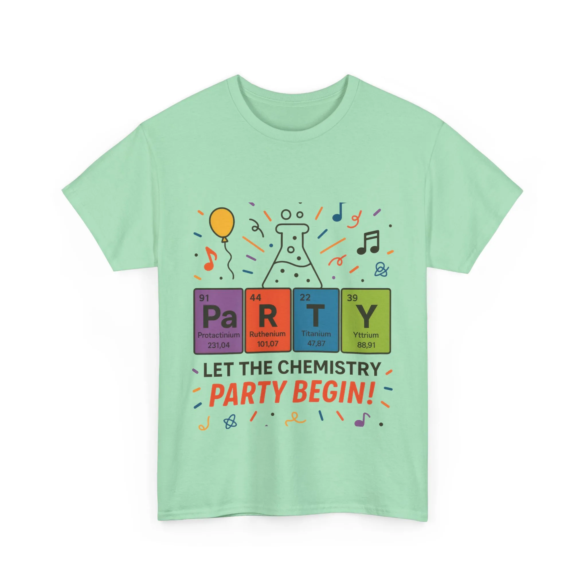 Funny Chemistry Party T-Shirt, Periodic Table PaRTY Tee, Unisex Science Humor Shirt, Gift for Chemistry Teacher,Science Tee, Nerdy Pun Shirt - Image 5