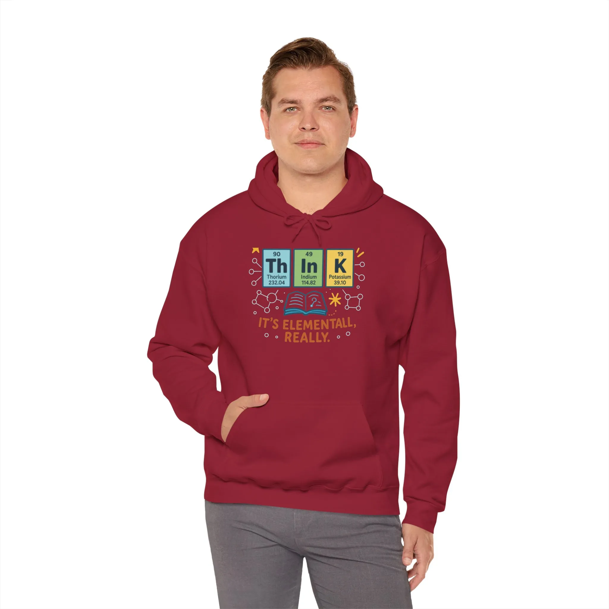 Science Hoodie for Men, Funny Nerd Hoodie, Element of Humor Sweatshirt, Science Lover Gift for Him, Chemistry Lover Gift - Image 40