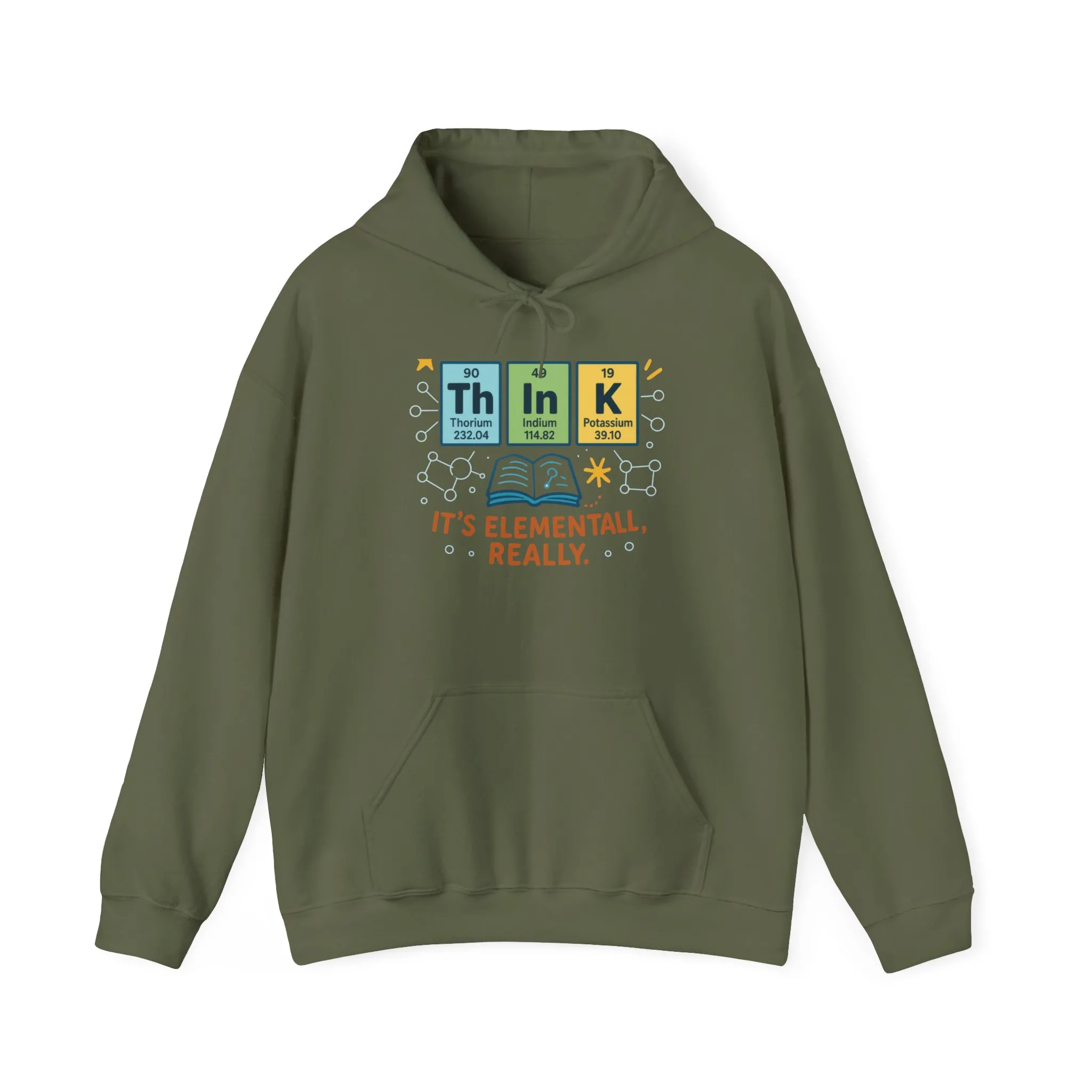 Science Hoodie for Men, Funny Nerd Hoodie, Element of Humor Sweatshirt, Science Lover Gift for Him, Chemistry Lover Gift - Image 9