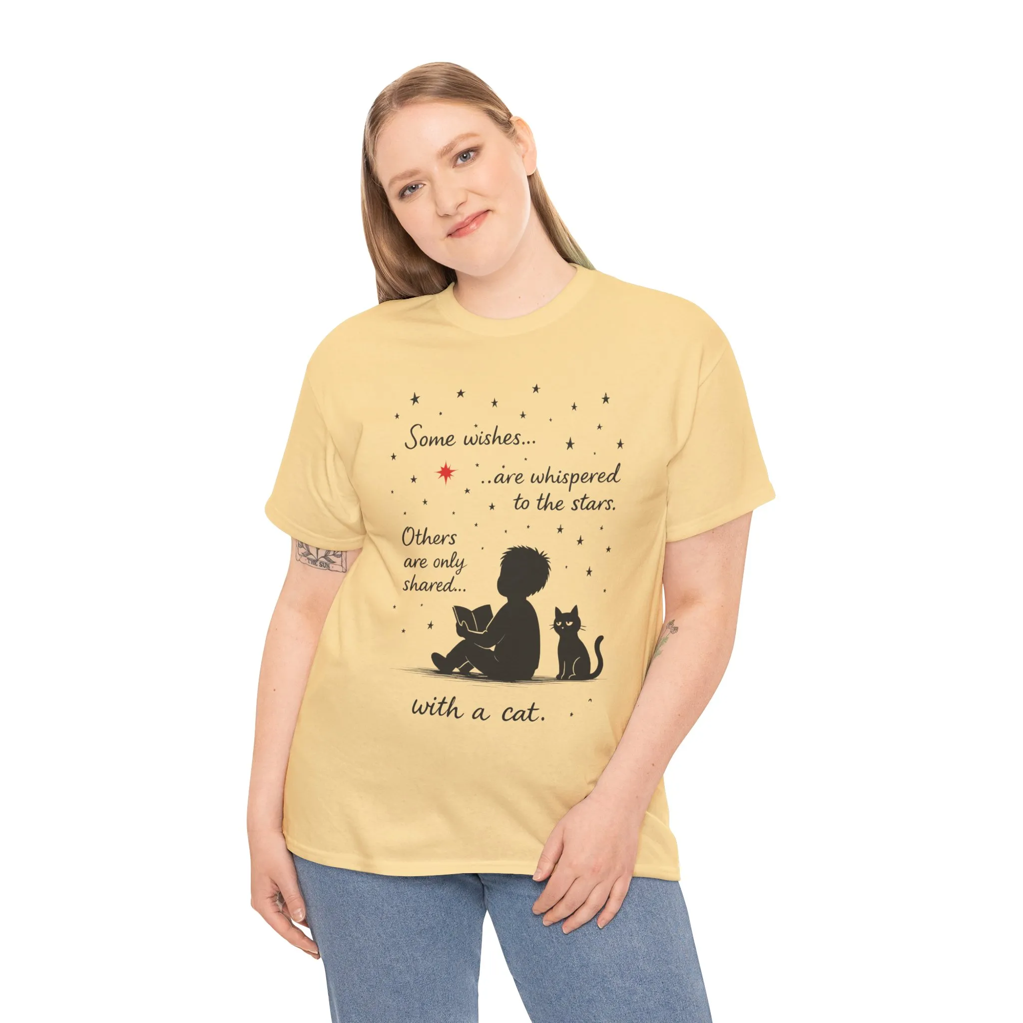 Whimsical Cat Lover Womens Tee, Cozy Cotton T-Shirt, Perfect Gift for Cat Lovers, Pet Owner Gift, Birthday or Cat Appreciation Day - Image 3