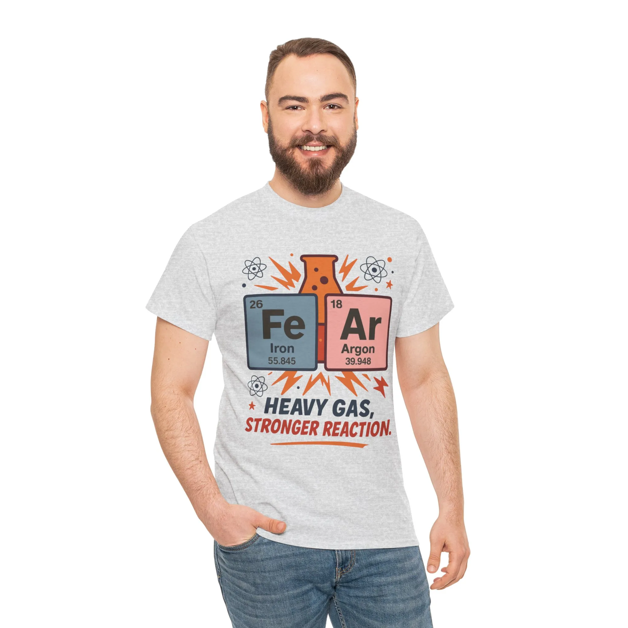 Periodic Table Science Tee For Mens, Heavy Cotton Tee for Science Lovers, Nerdy Gift, Chemistry Shirt, Funny Science Apparel - Image 8