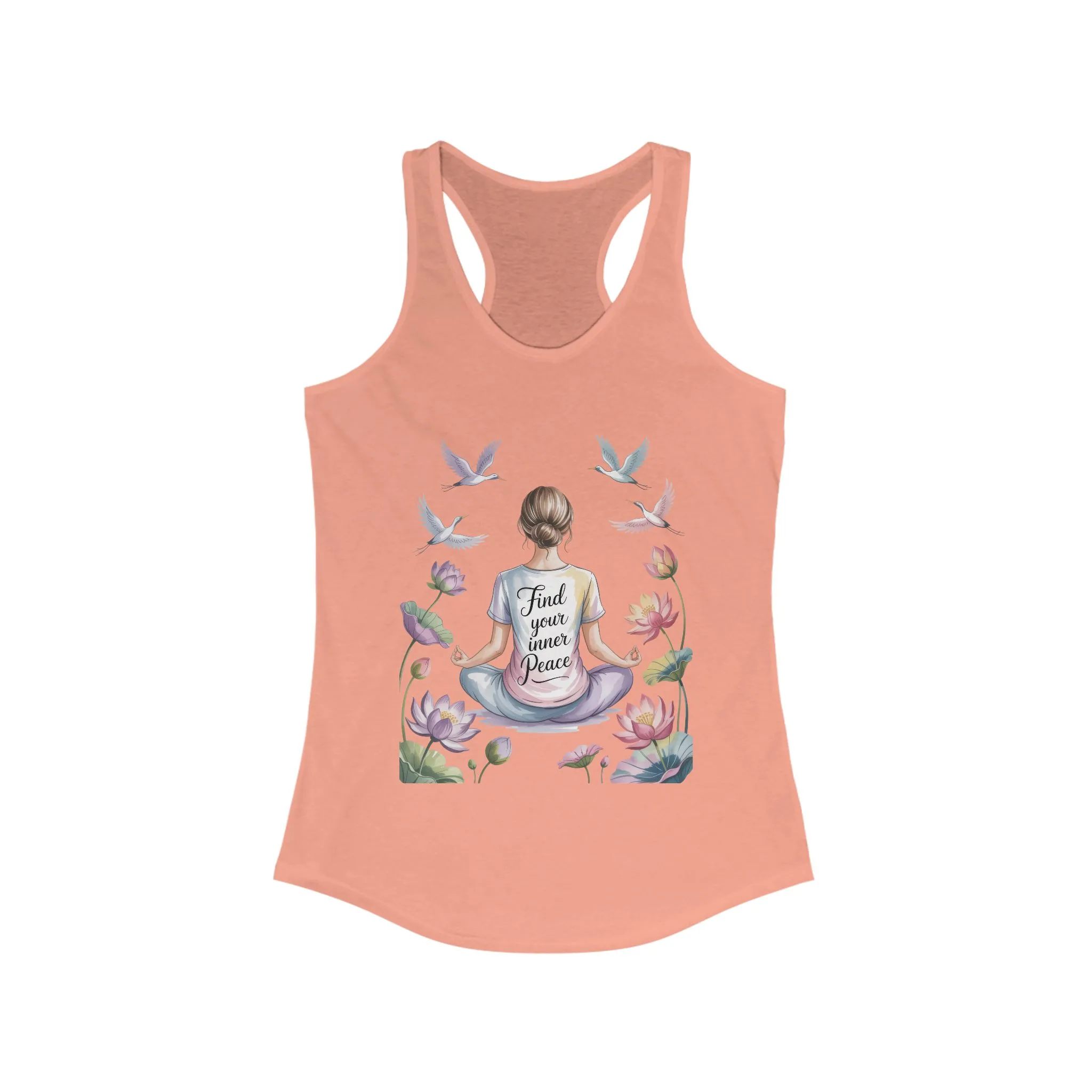 Meditation Racerback Womens Tank, Trust Your Inner Voice Shirt, Yoga Apparel, Mindfulness Gift, Inspirational Workout Top - Image 5