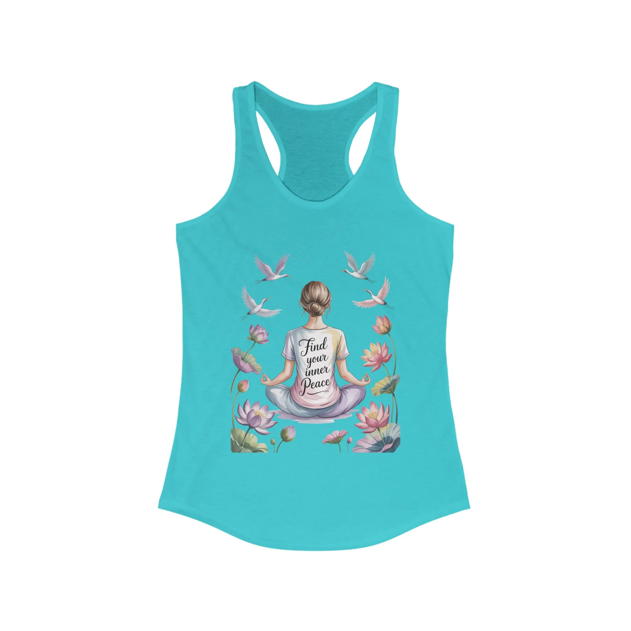 Meditation Racerback Womens Tank, Trust Your Inner Voice Shirt, Yoga Apparel, Mindfulness Gift, Inspirational Workout Top - Image 11