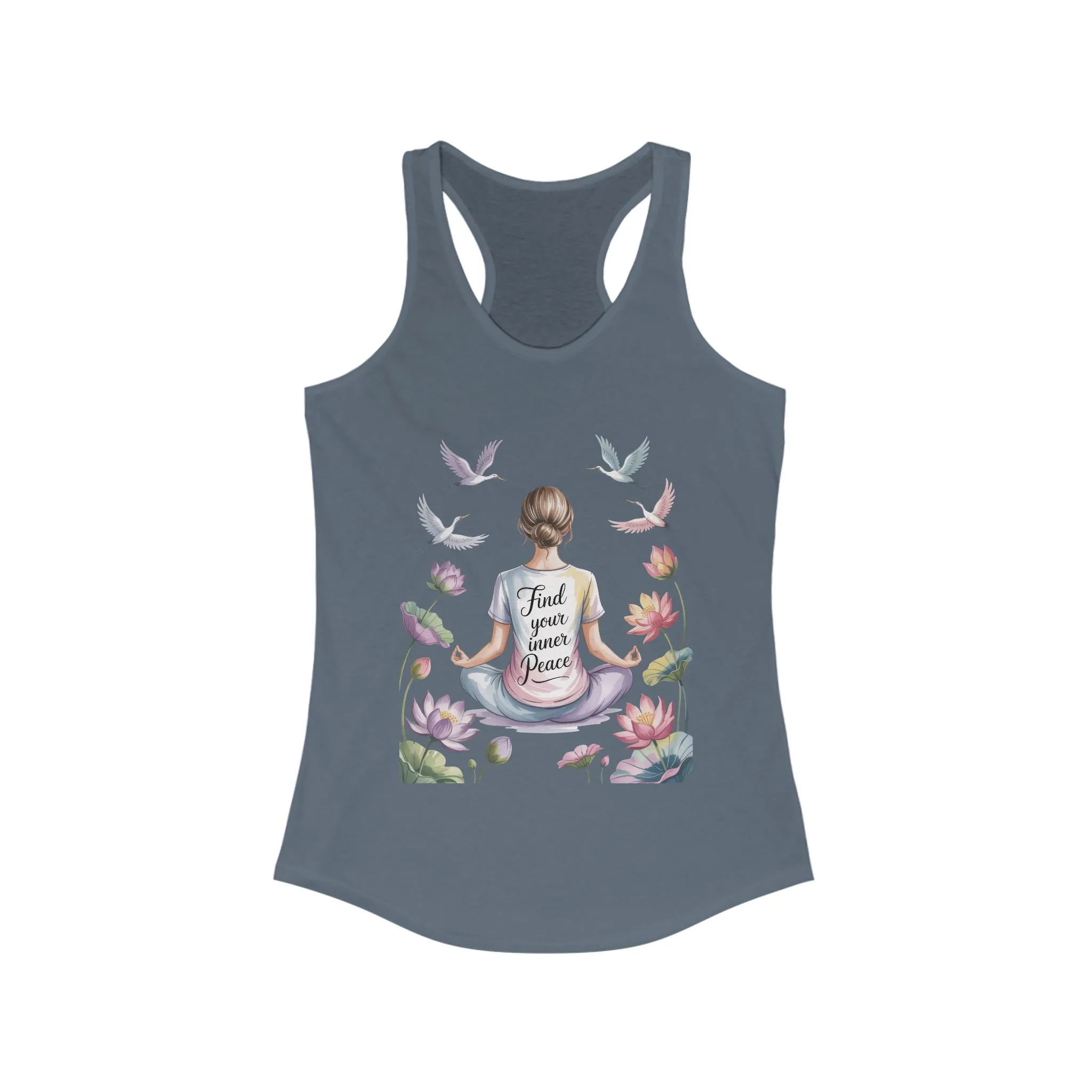 Meditation Racerback Womens Tank, Trust Your Inner Voice Shirt, Yoga Apparel, Mindfulness Gift, Inspirational Workout Top - Image 13