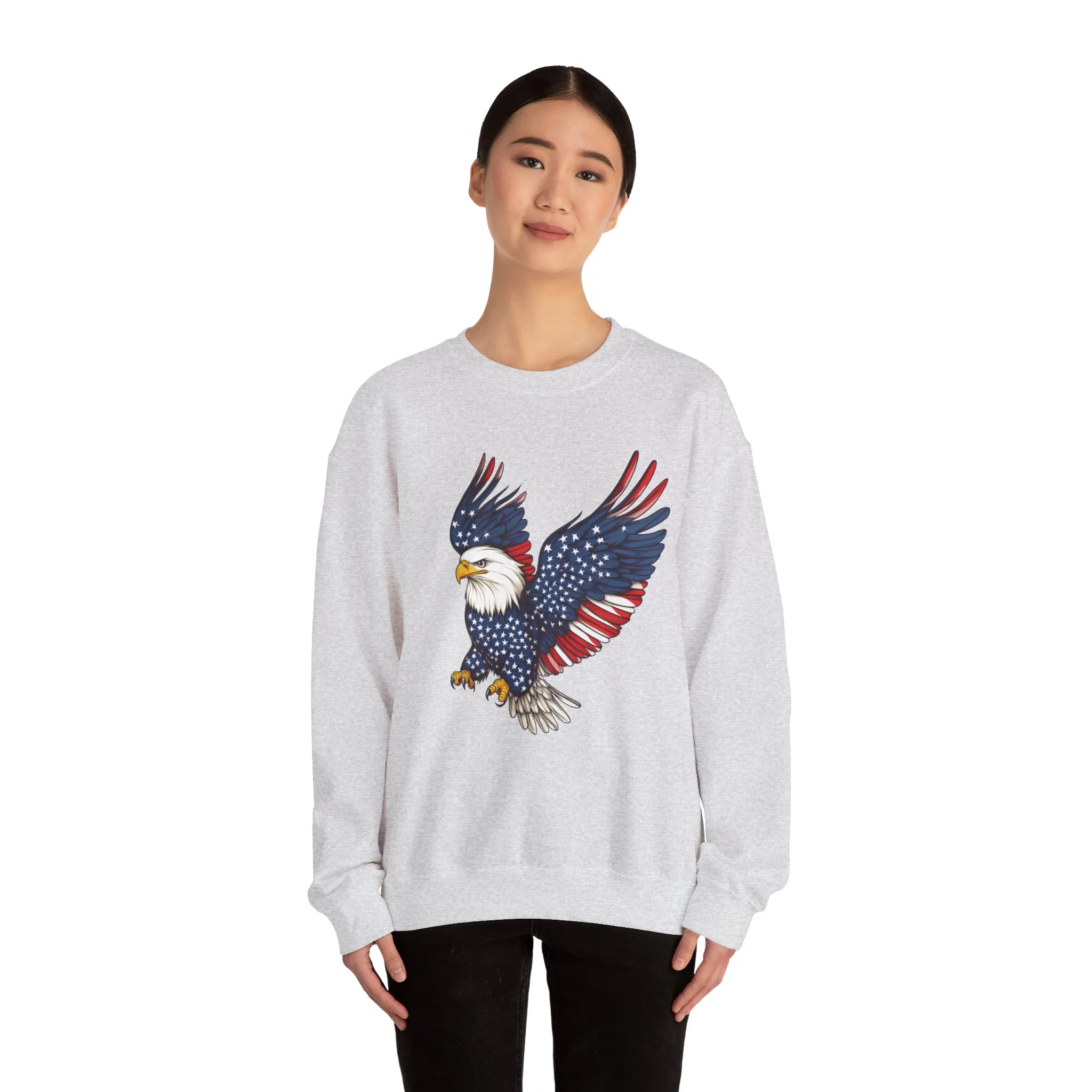 Patriotic Eagle Sweatshirt, Unisex Crewneck, USA Pride Apparel, Cozy Everyday Wear, Perfect for Independence Day, Gift for Patriots - Image 29