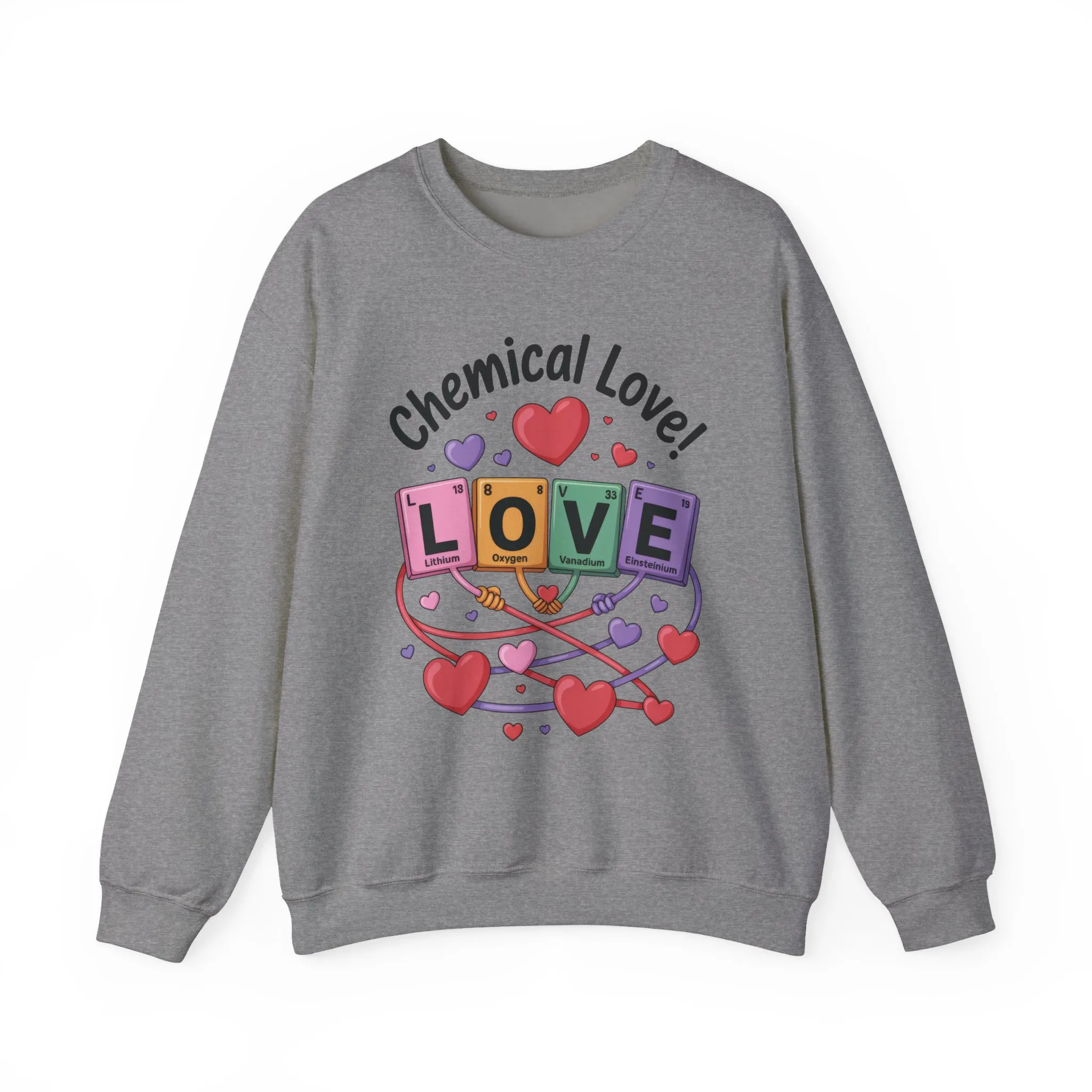 Chemical Love Women's Sweatshirt, Womens Crewneck, Cute Sweatshirt Gift, Valentines Day Pullover, Science Lovers Apparel, Relationship Humor - Image 10