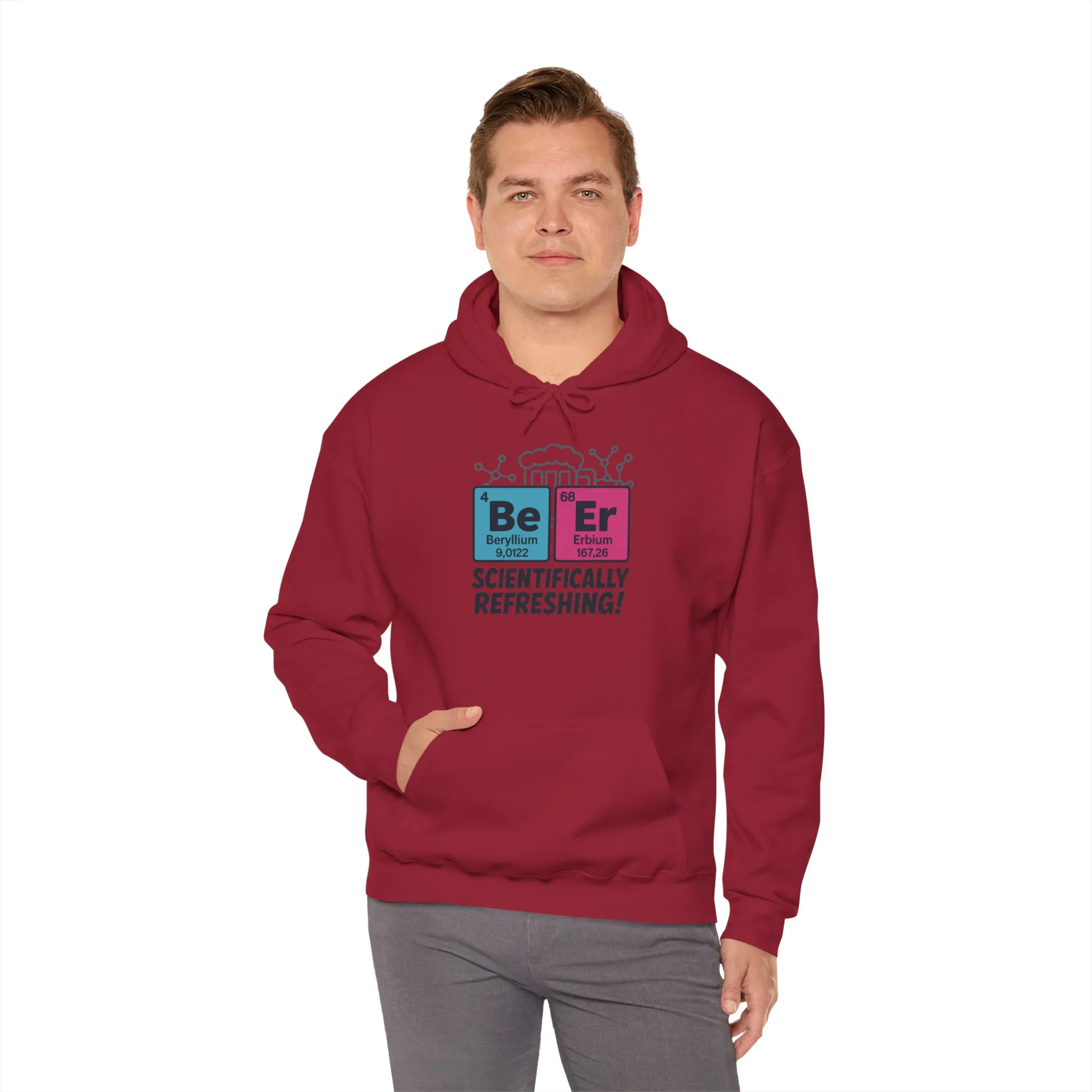 Scientifically Refreshing Beer Mens Hoodie, Gift for Beer Lovers, Science-Inspired Apparel, Perfect for Parties and Gatherings - Image 35