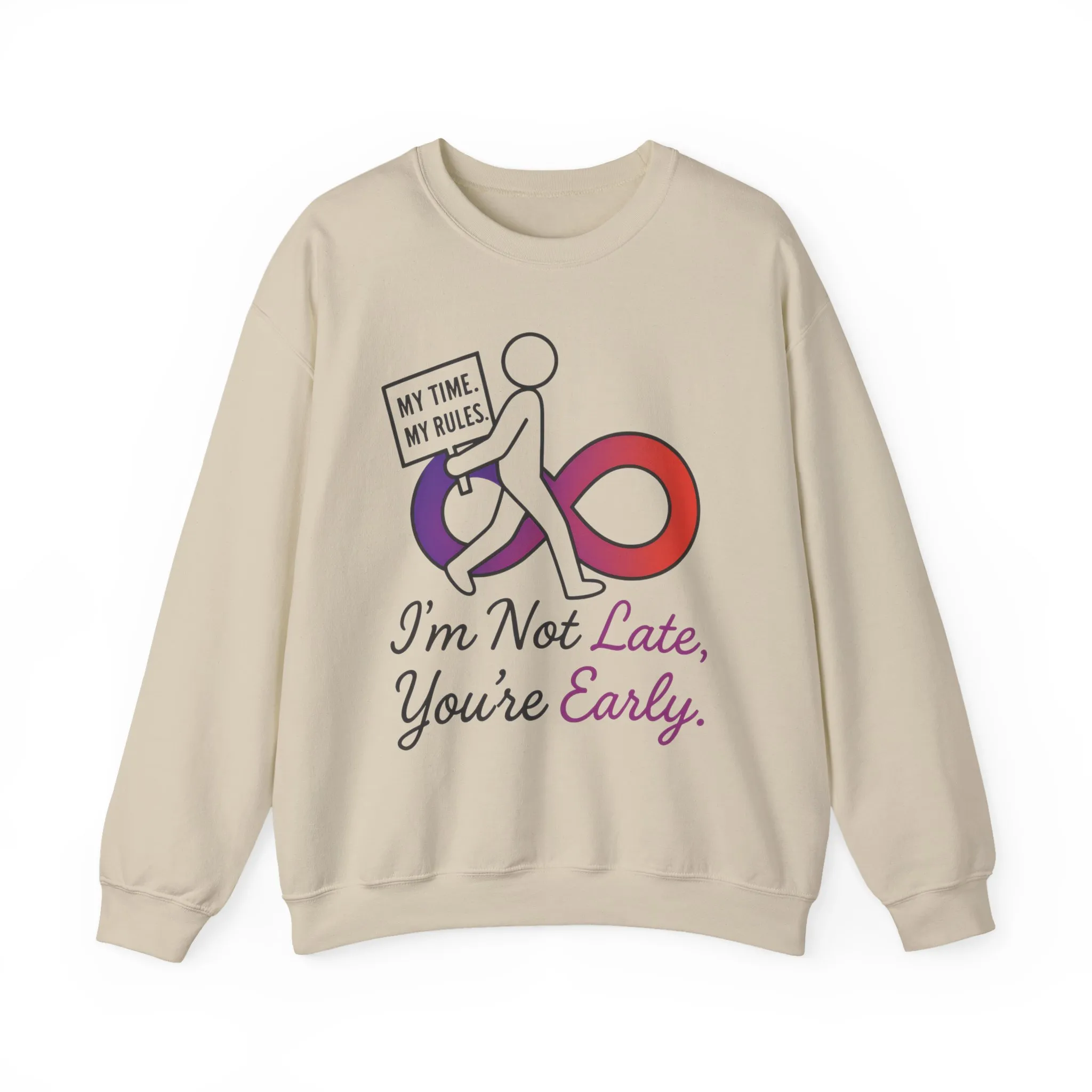 My Time, My Rules Funny Crewneck Sweatshirt, Womens Pullover, Gift for Her, Birthdays, Humor Clothing, Casual Style - Image 28
