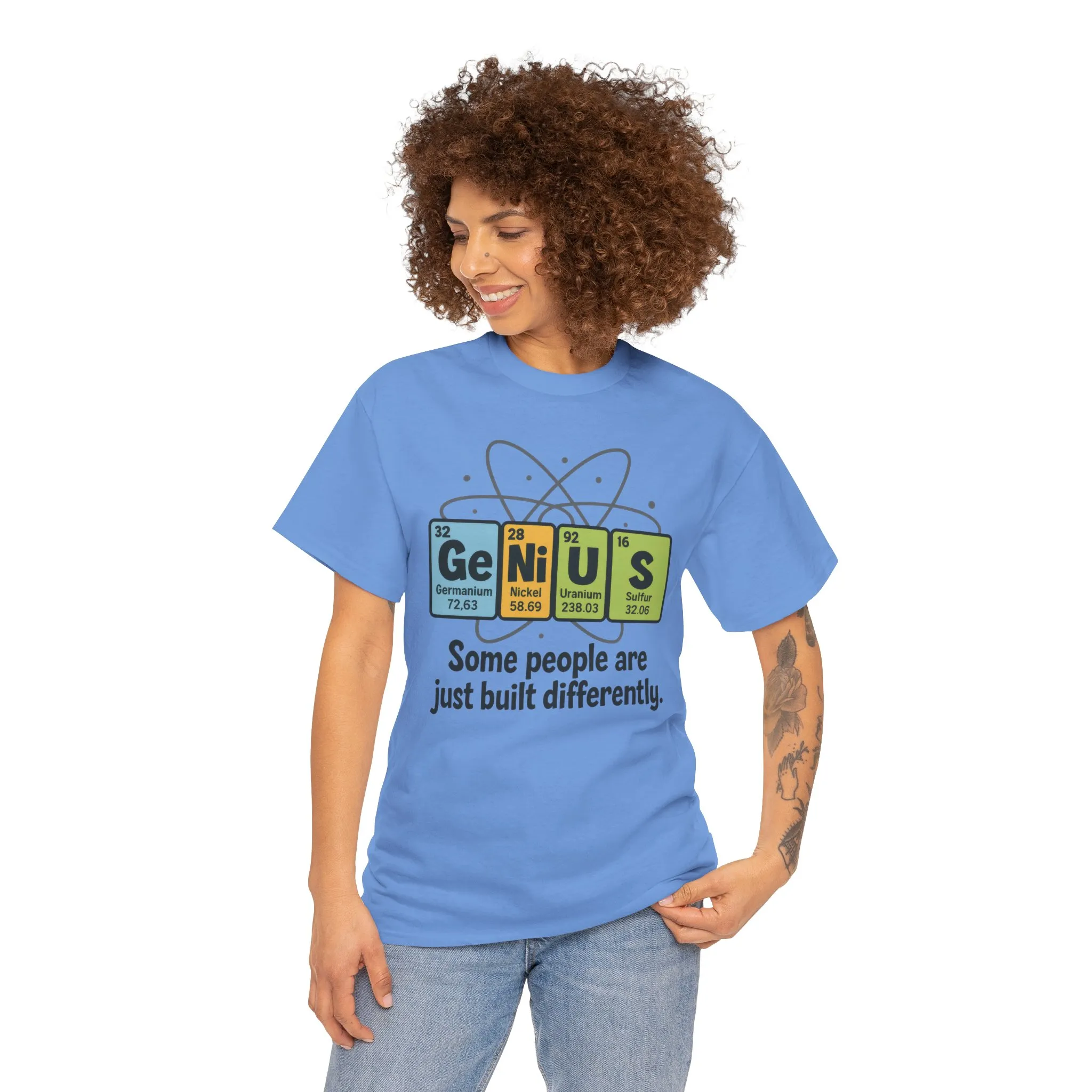 Funny Womens Genius T-Shirt, Periodic Table Nerd Shirt, Science Humor Tee, Gift for Nerds, Science Lovers Gift, Genius Science Tee - Image 17