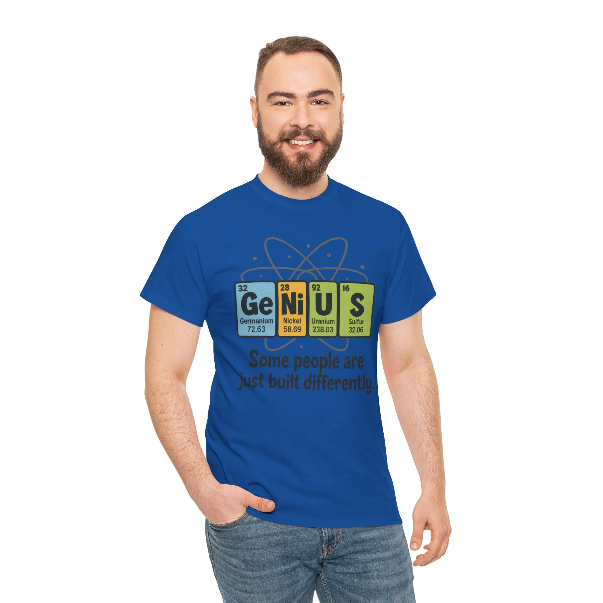 Funny Mens Genius T-Shirt, Periodic Table Nerd Shirt, Science Humor Tee for Smart Guys, Perfect Gift for Science Lovers - Image 16