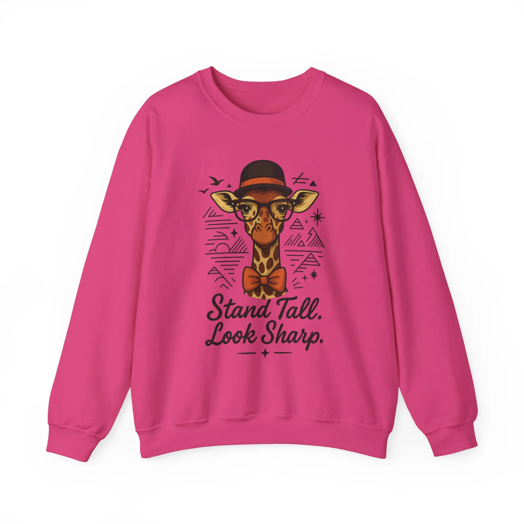 Stylish Giraffe Sweatshirt - Stand Tall, Look Sharp, Unisex Sweater for Animal Lovers, Cozy Gift, Fun Fashion for All Seasons - Image 32