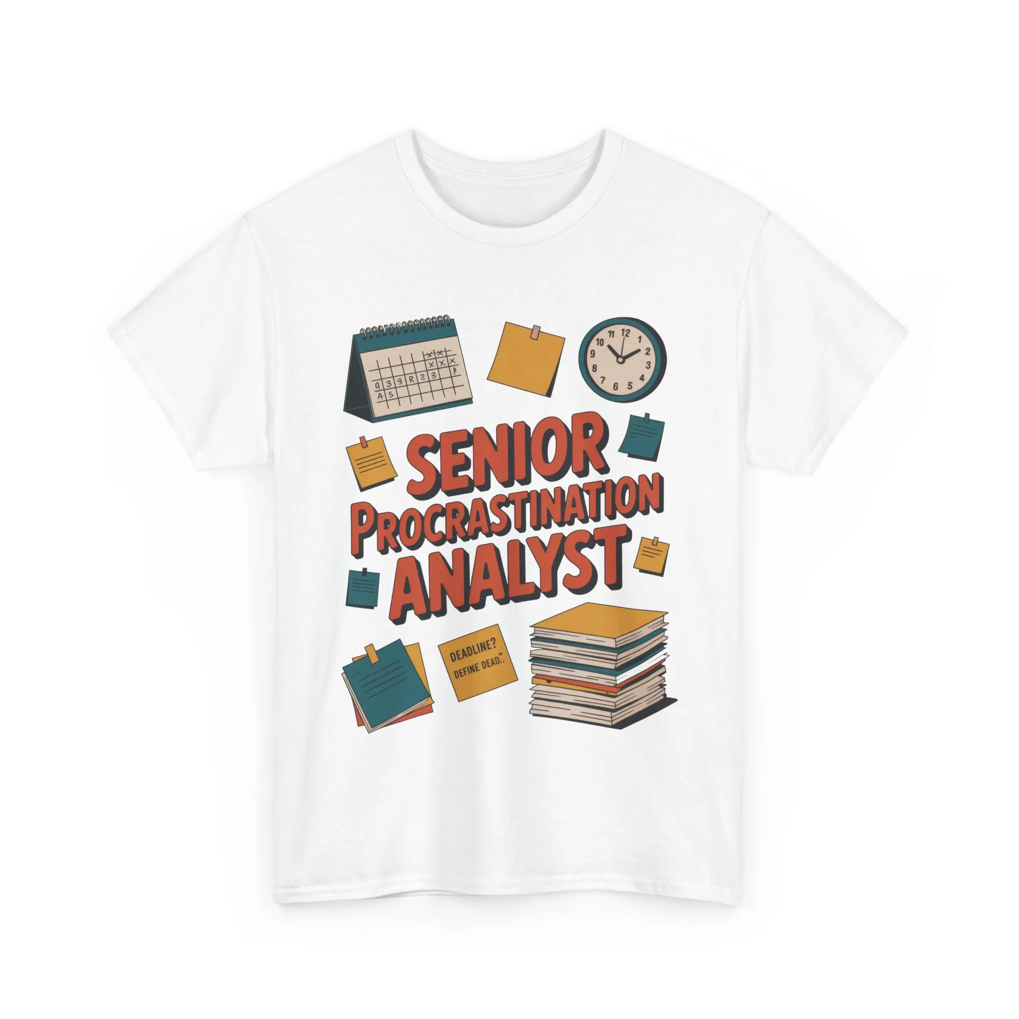 Senior Procrastination Analyst Tee, Funny Office Shirt, Gift for Graduates, Motivation T-Shirt, Humor Apparel, Job Humor Clothing - Image 3