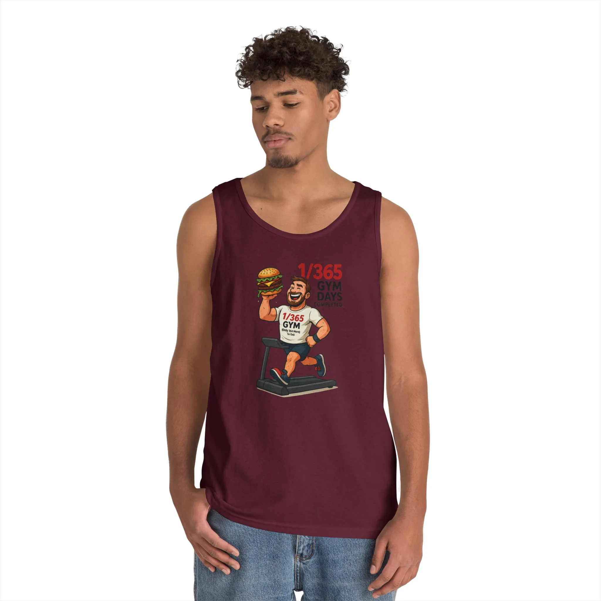 Funny Gym Tank for Men, Lazy Gym Day Gift for Him, Gym Motivation Tee, Fun Workout Tank Top, Fitness Gift, Gym Lovers Gift , Workout Shirt - Image 7