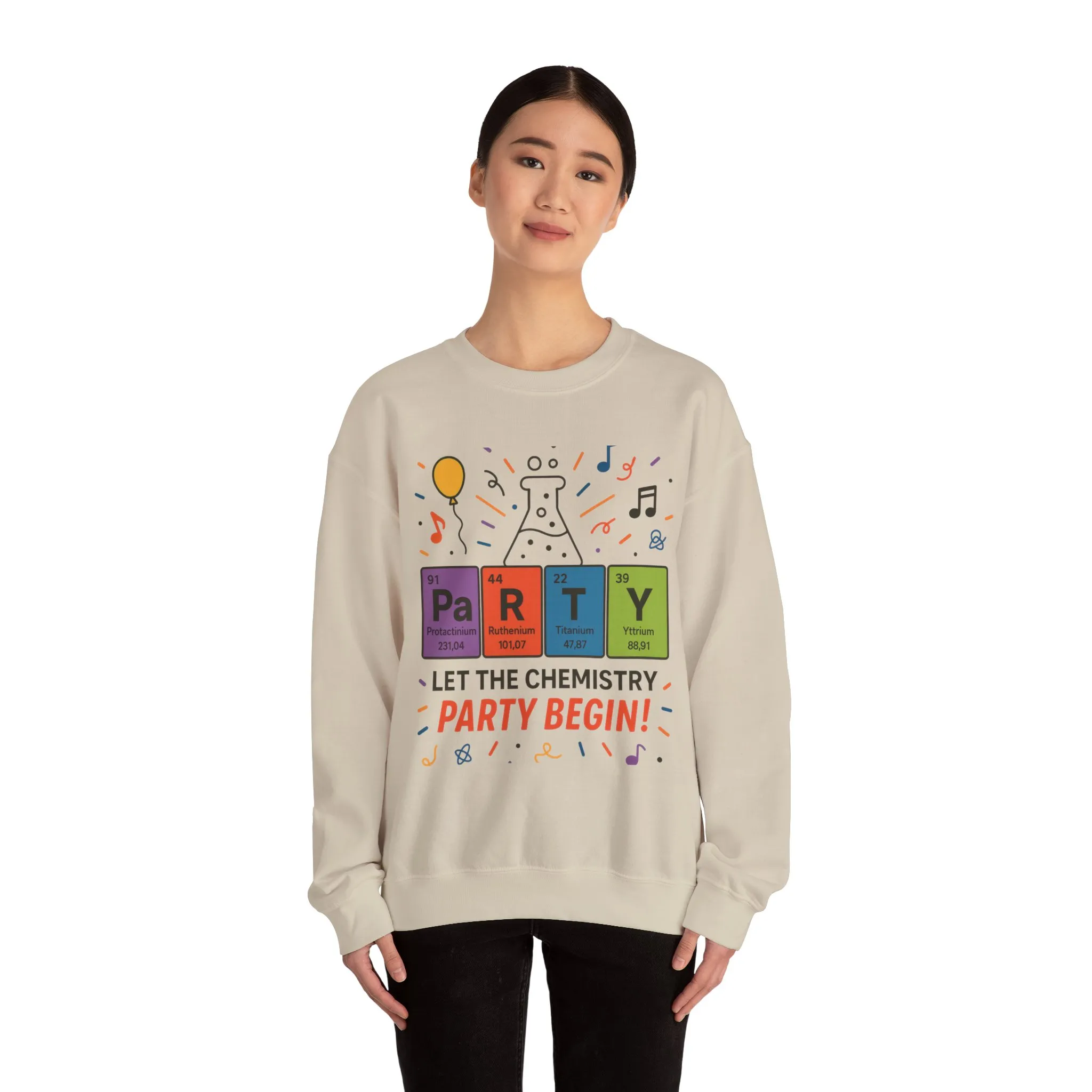 Party Chemistry Crewneck Sweatshirt, Chemistry Sweatshirt, Science Gift, Cute Crew Neck, Birthday Sweatshirt, Unisex Pullover - Image 40