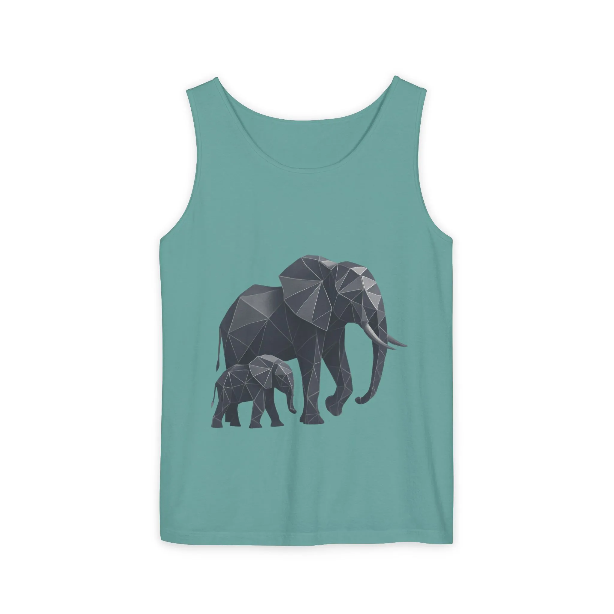 Elephant Family Unisex Tank Top, Animal Lover Gift, Casual Wear, Summer Essentials, Eco-Friendly Apparel, Wildlife Shirt - Image 9