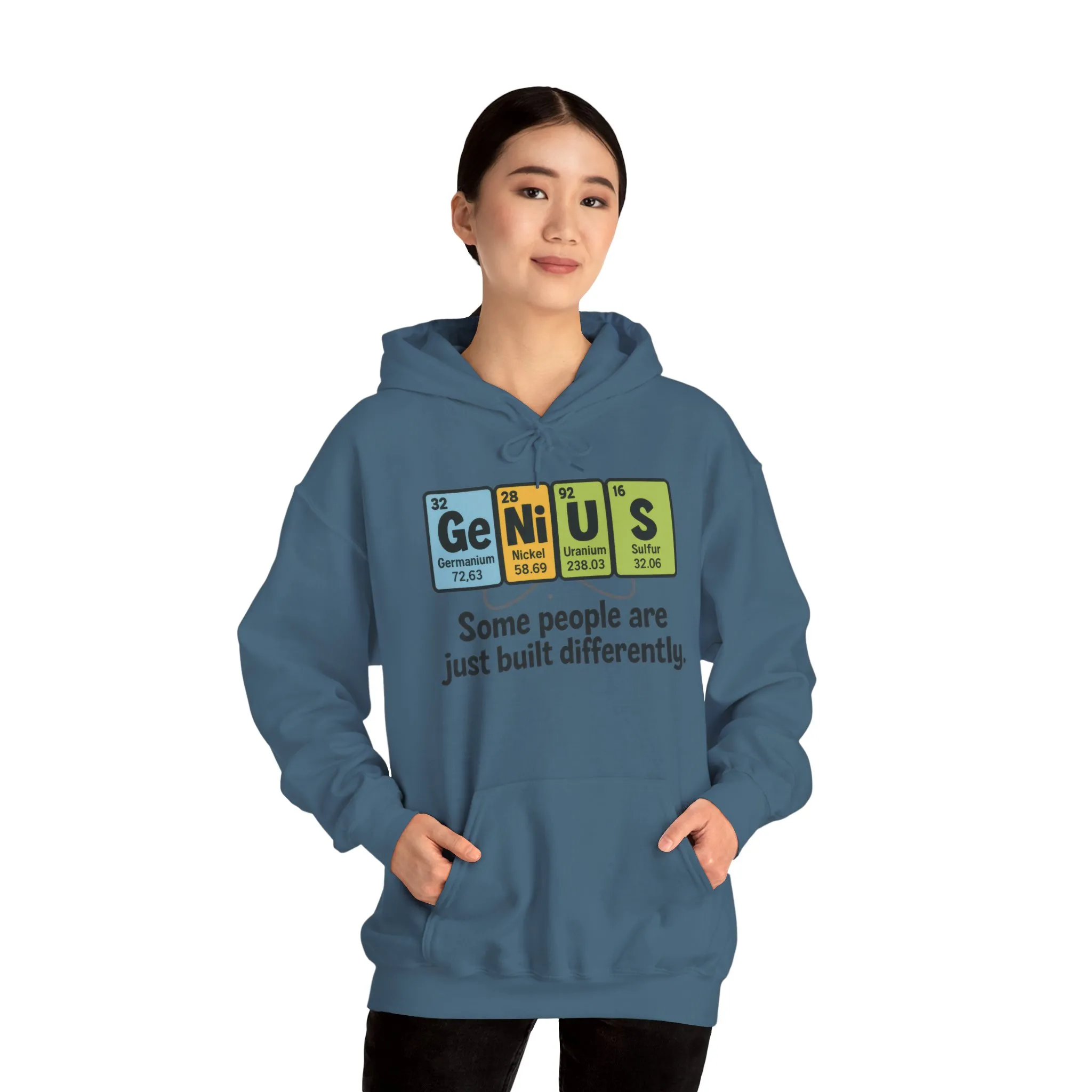 Funny Womens Genius Hoodie, Periodic Table Science Pullover, Nerdy Chemistry Sweatshirt for Her, Science Lover Apparel, Funny Chemistry Gift - Image 39