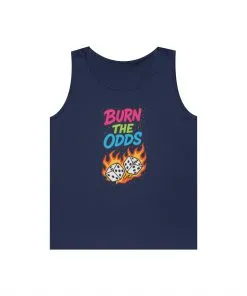 Burn the Odds Tank Top, Casual Summer Wear, Gaming Gift, Dice Design Tee, Gift for Gamers, Funny Tank, Perfect for Parties