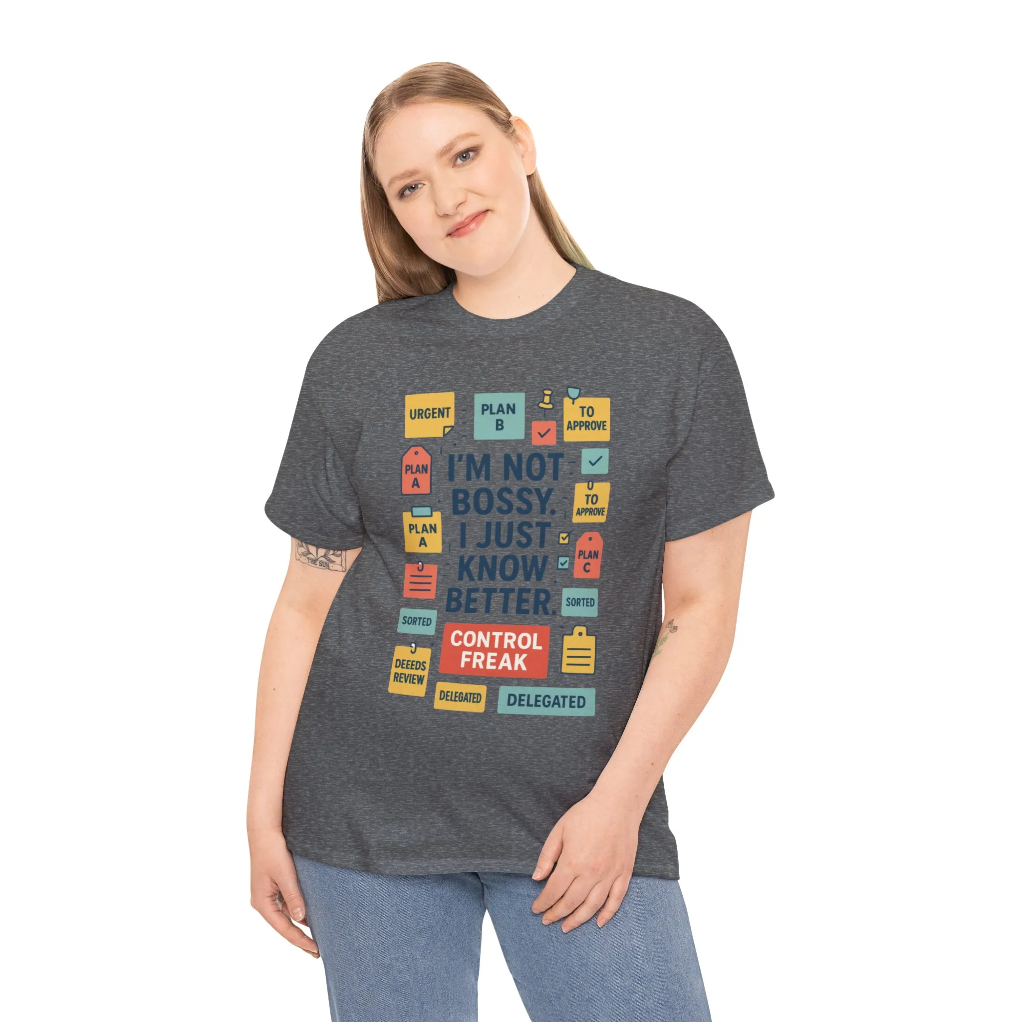 Funny Women's Control Freak T-Shirt, Bold Sarcastic Tee for Her, Funny Women's Cotton T-Shirt for Bossy Friends, Gifts, Self-Expression
