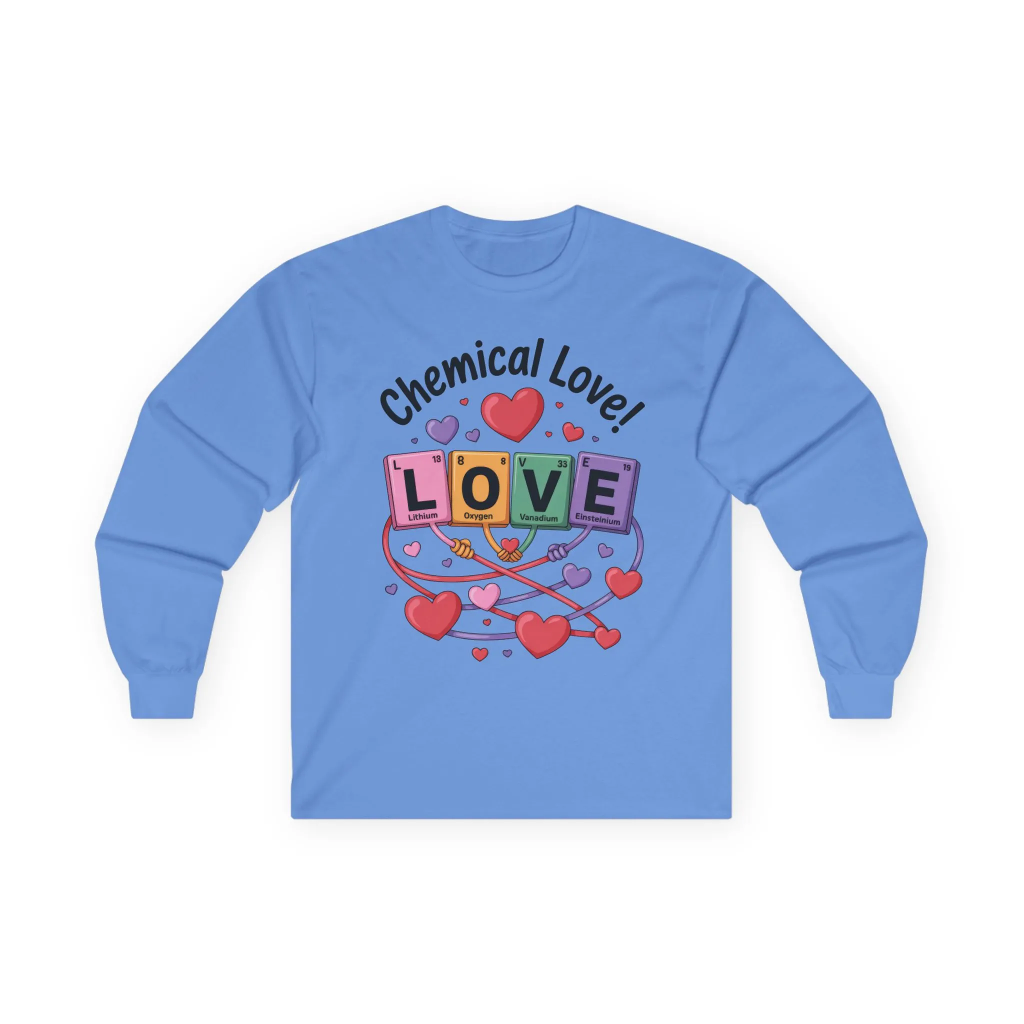 Chemical Love Womens Long Sleeve Tee, Valentines Day Gift, Cute Chemistry Shirt, Science Lover Apparel, Relationship Humor - Image 16