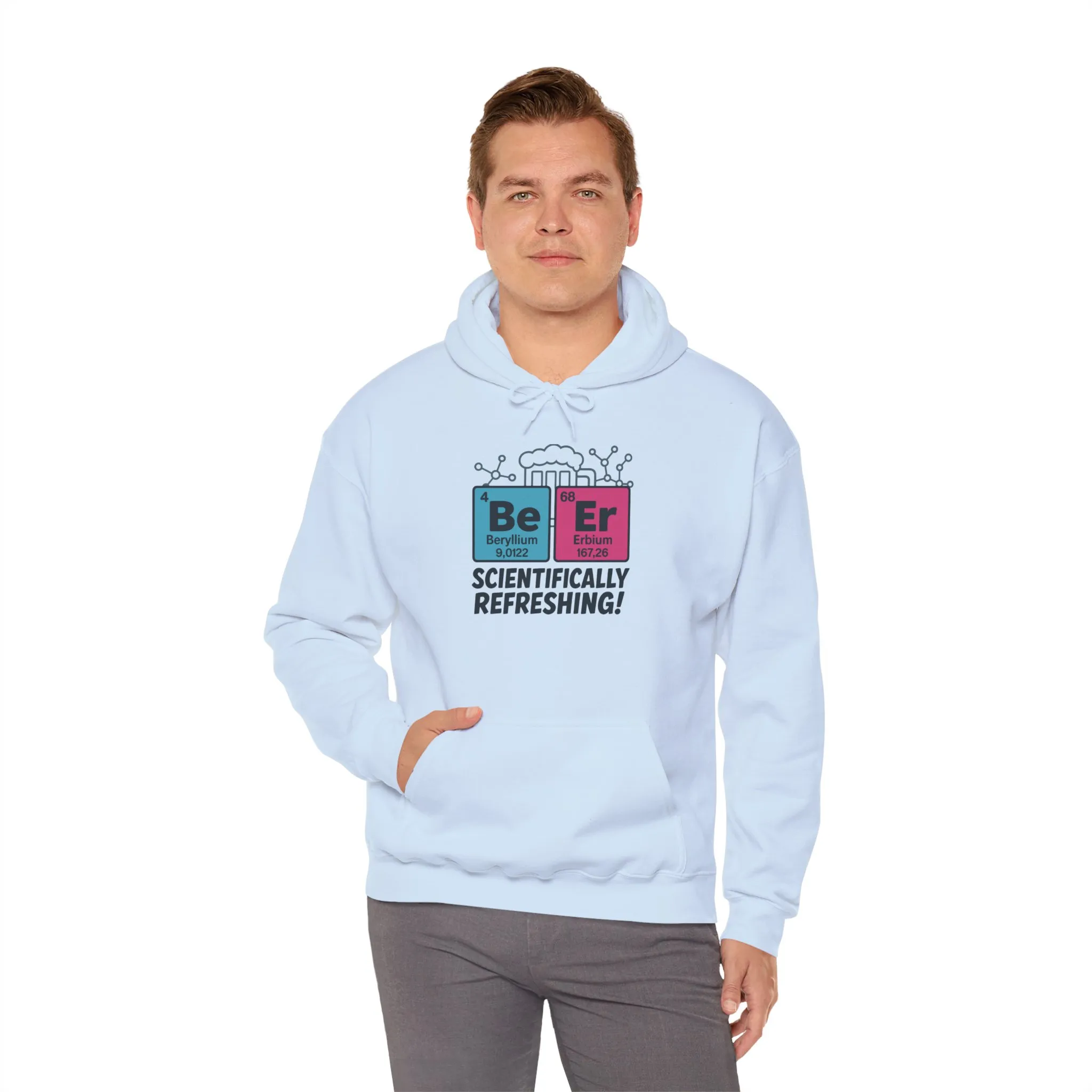 Scientifically Refreshing Beer Mens Hoodie, Gift for Beer Lovers, Science-Inspired Apparel, Perfect for Parties and Gatherings - Image 44