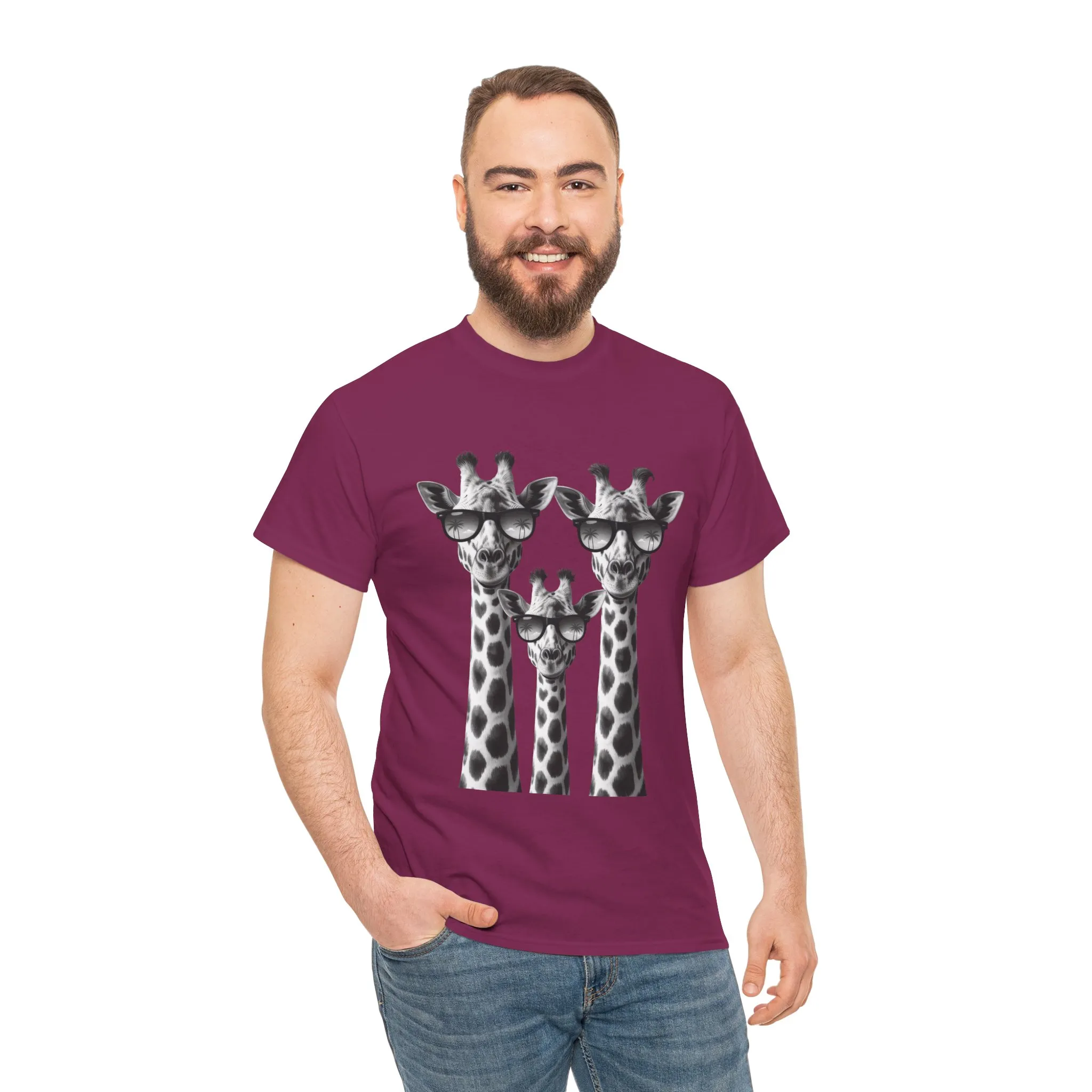 Cool Giraffes Unisex Tee, Fun Gift for Animal Lovers, Nature Enthusiasts, Safari Wildlife Lover Shirt - Image 25