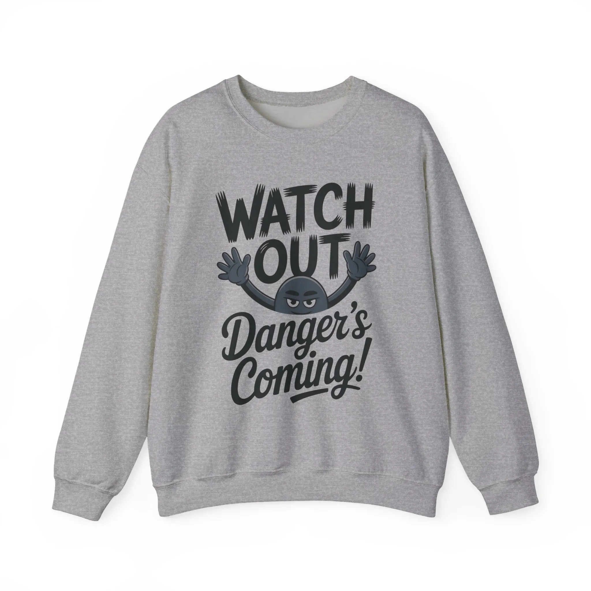 Mens Casual Crewneck Sweatshirt with Warning Message, Funny Gift for Friends, Cozy Layer for Everyone, Great for Halloween, Fall - Image 10