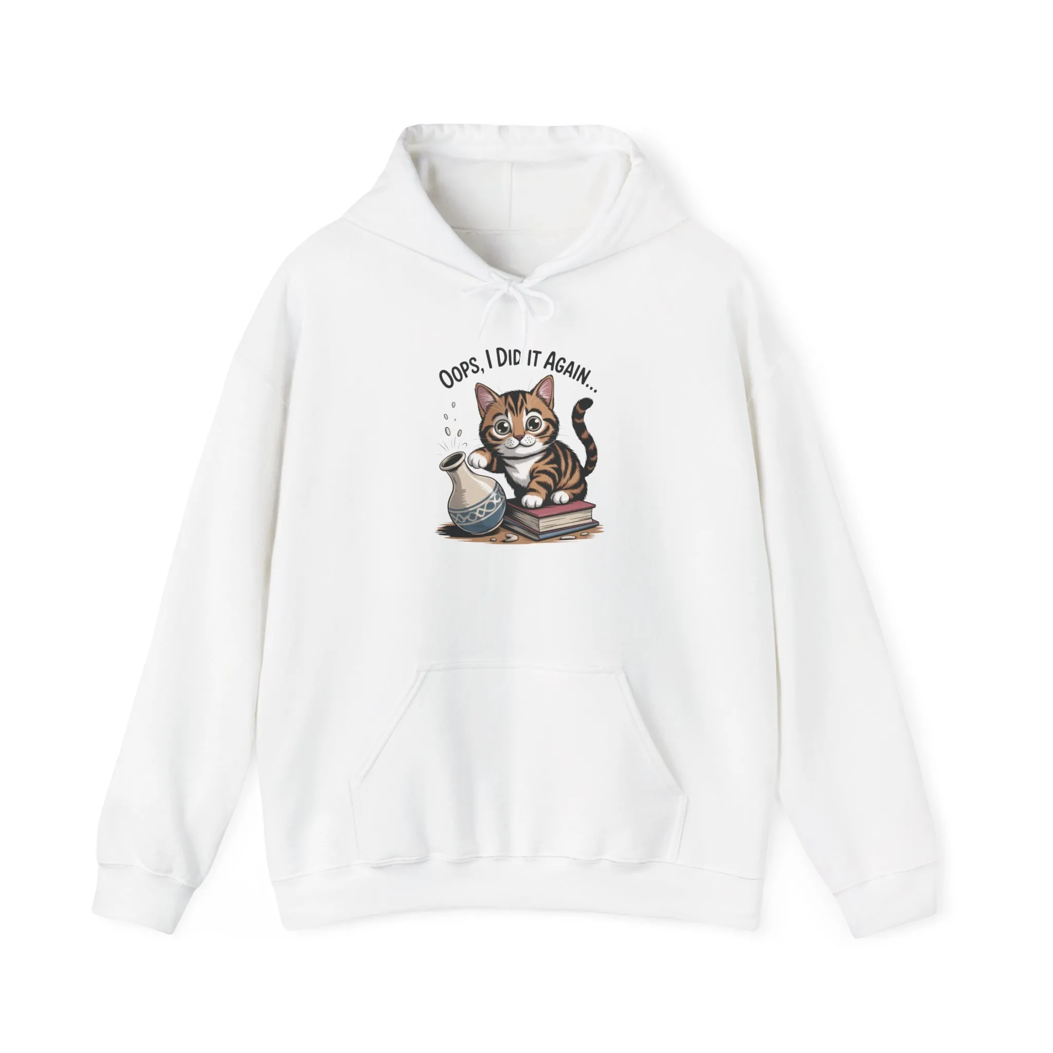 Cat Lover's Hoodie: Oops, I Did It Again, Funny Sweatshirt, Gifts for Animal Lovers, Cozy Hooded Sweatshirt, Pet Owner Apparel, Cute [...] - Image 33