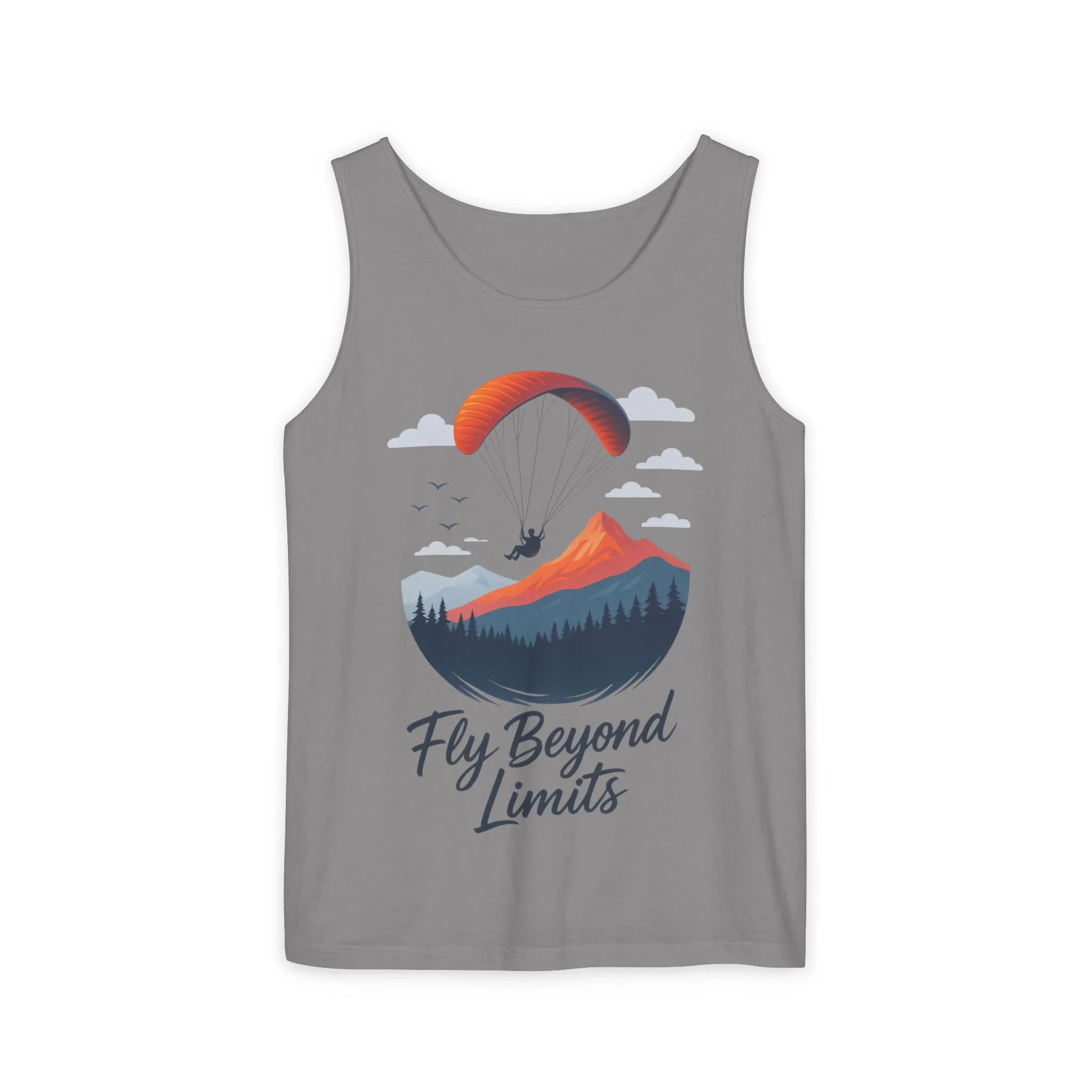 Adventure-Inspiring Fly Beyond Limits Unisex Tank Top, Summer Casual Wear, Outdoor Enthusiast Gift, Travel Apparel, Motivational Gift - Image 10