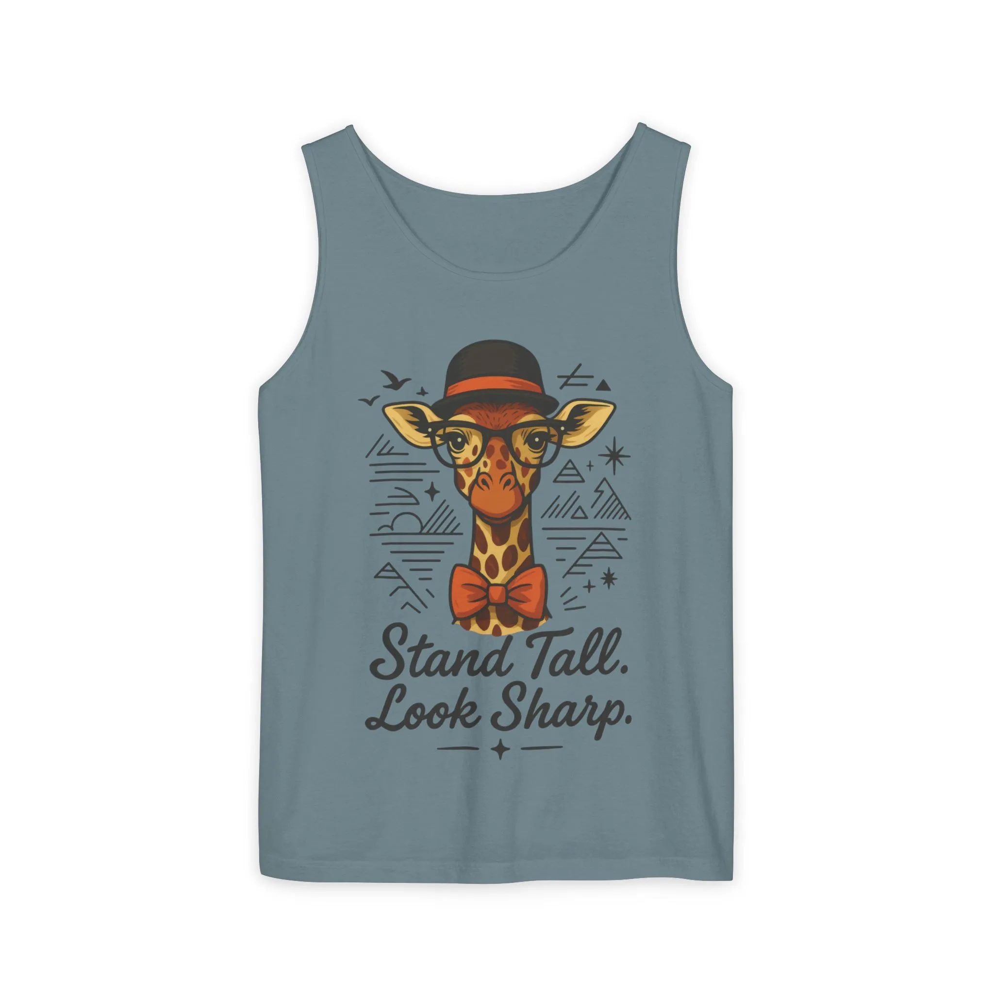 Giraffe Inspirational Tank Top, Stand Tall Look Sharp Shirt, Unisex Summer Apparel, Cute Animal Gift, Zoo Lover's Fashion - Image 42