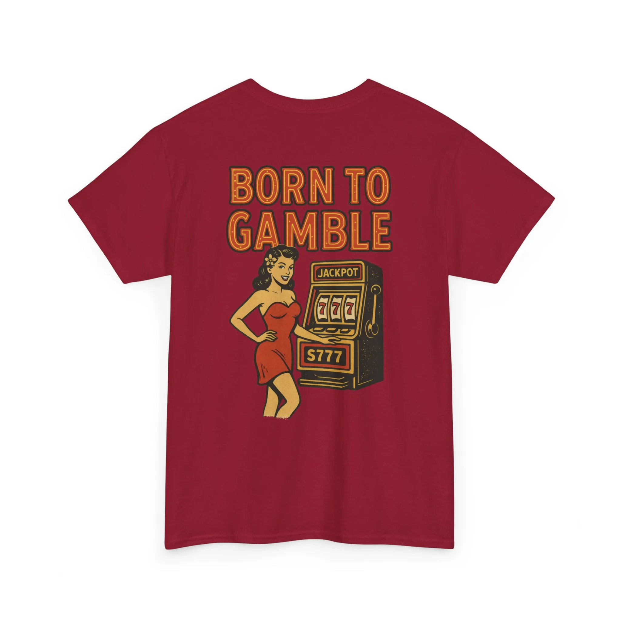 Lucky Hand Unisex Heavy Cotton Tee, Casino T-Shirt, Gambler Gift, Gambling Humor Tee, Playful Gaming Apparel, Lucky Shirt, Slot Machine Tee - Image 45