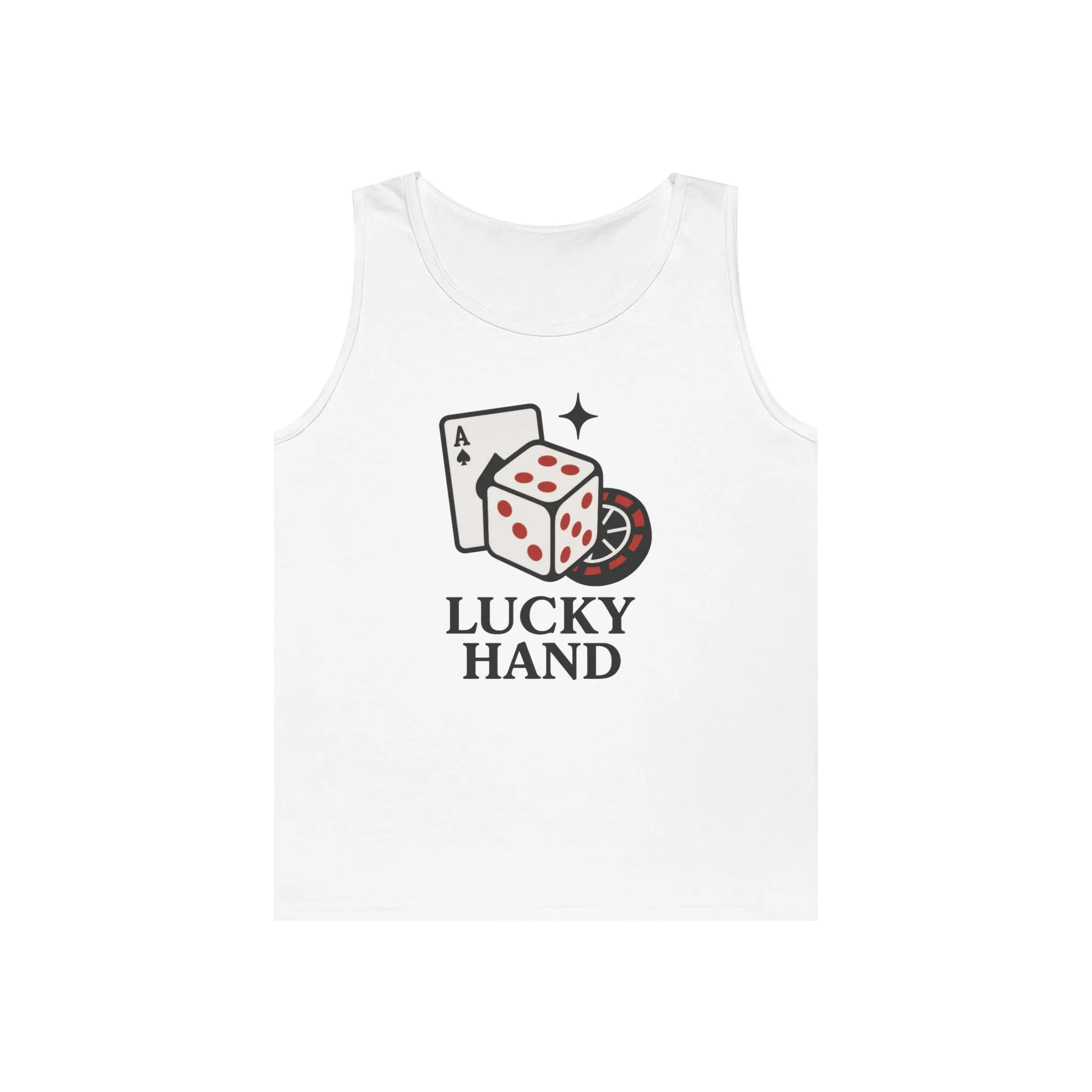 Lucky Hand Unisex Tnak Top, Gambling Tee, Casino Wear, Good Luck Gift, Poker T-Shirt, Casual Vintage Style, Gym Clothing - Image 4
