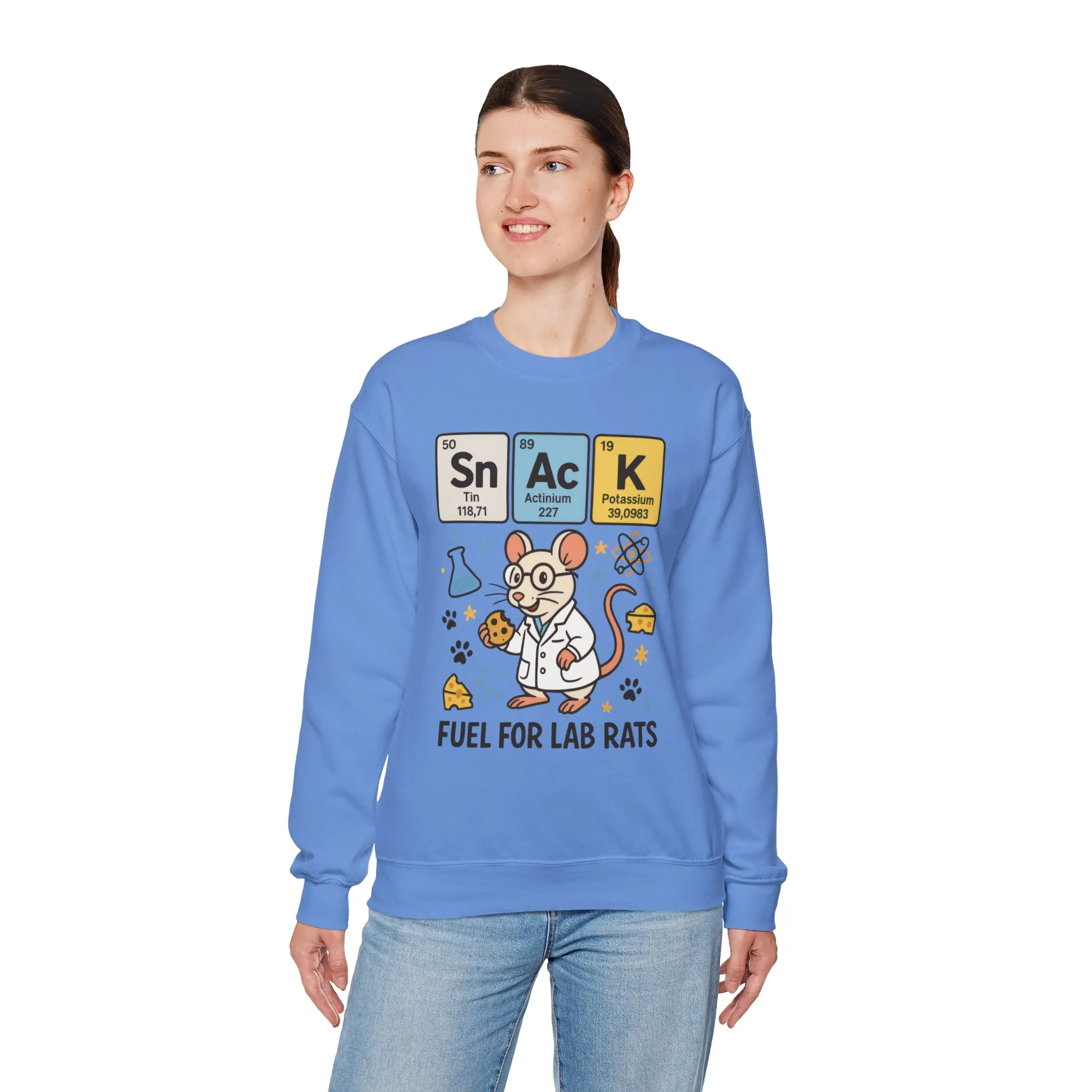 Lab Rat Science Sweatshirt, Science Crewneck, Funny Gift for Teachers, Chemistry Sweatshirt, Cute Lab Rat Design, Perfect for Birthdays - Image 22