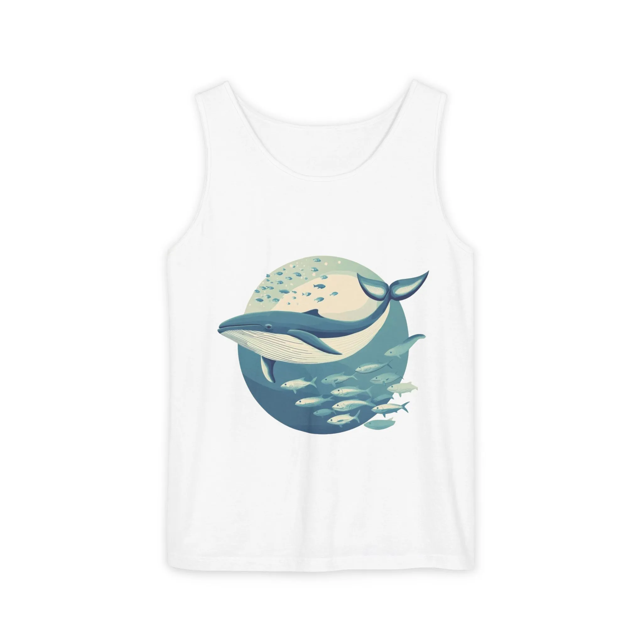 Ocean-Inspired Unisex Tank Top, Whale Design Shirt, Summer Casual Wear, Beach Vibes Gift, Eco-Friendly Fashion - Image 4