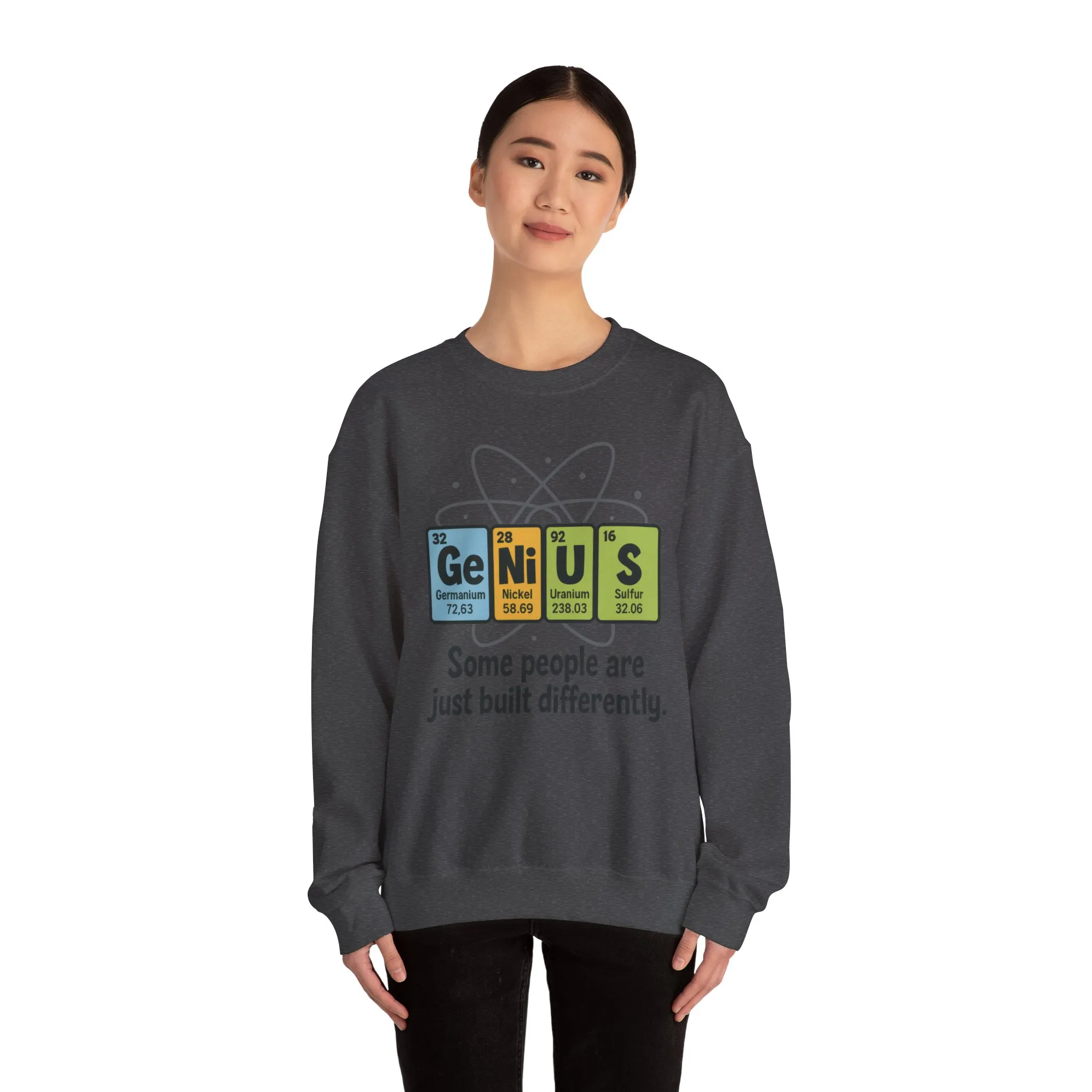 Funny Womens Science Sweatshirt, Genius Periodic Table Pullover, Nerdy Chemistry Gift for Her, Funny Gift for Nerds, Science Geek Apparel - Image 14