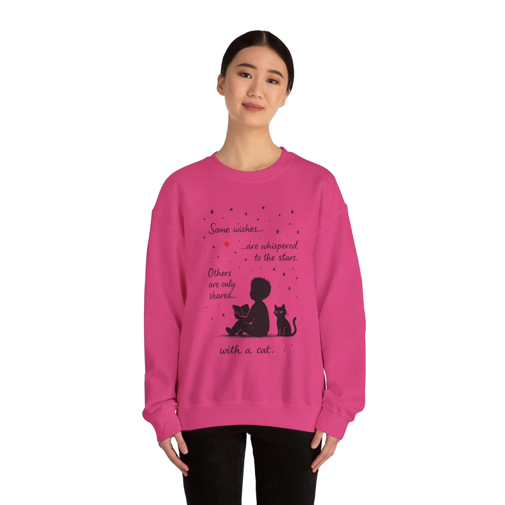 Cozy Cat-Inspired Crewneck Sweatshirt - Literary Lover Gift, Womens Layer, Cat Enthusiast Apparel, Thoughtful Gift for Cozy Nights - Image 32