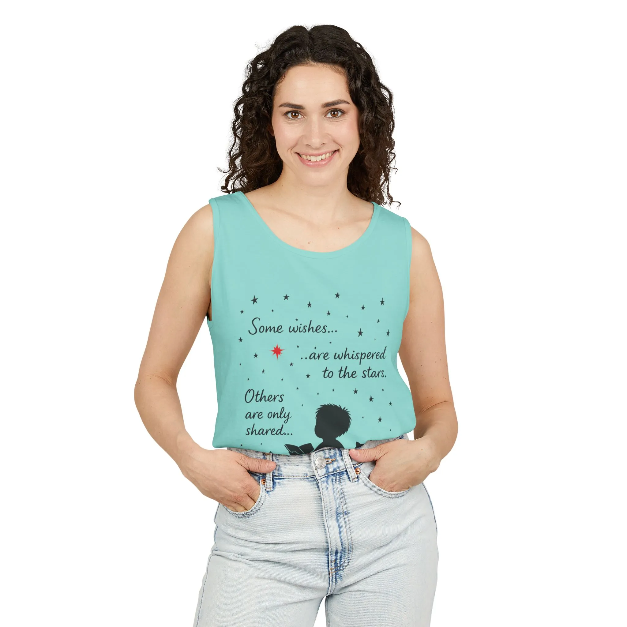 Whimsical Cat Lover's Tank Top, Inspirational Quote Top, Womens Garment-Dyed Summer Shirt, Gifts for Cat Moms, Casual Wear, Pet [...] - Image 38