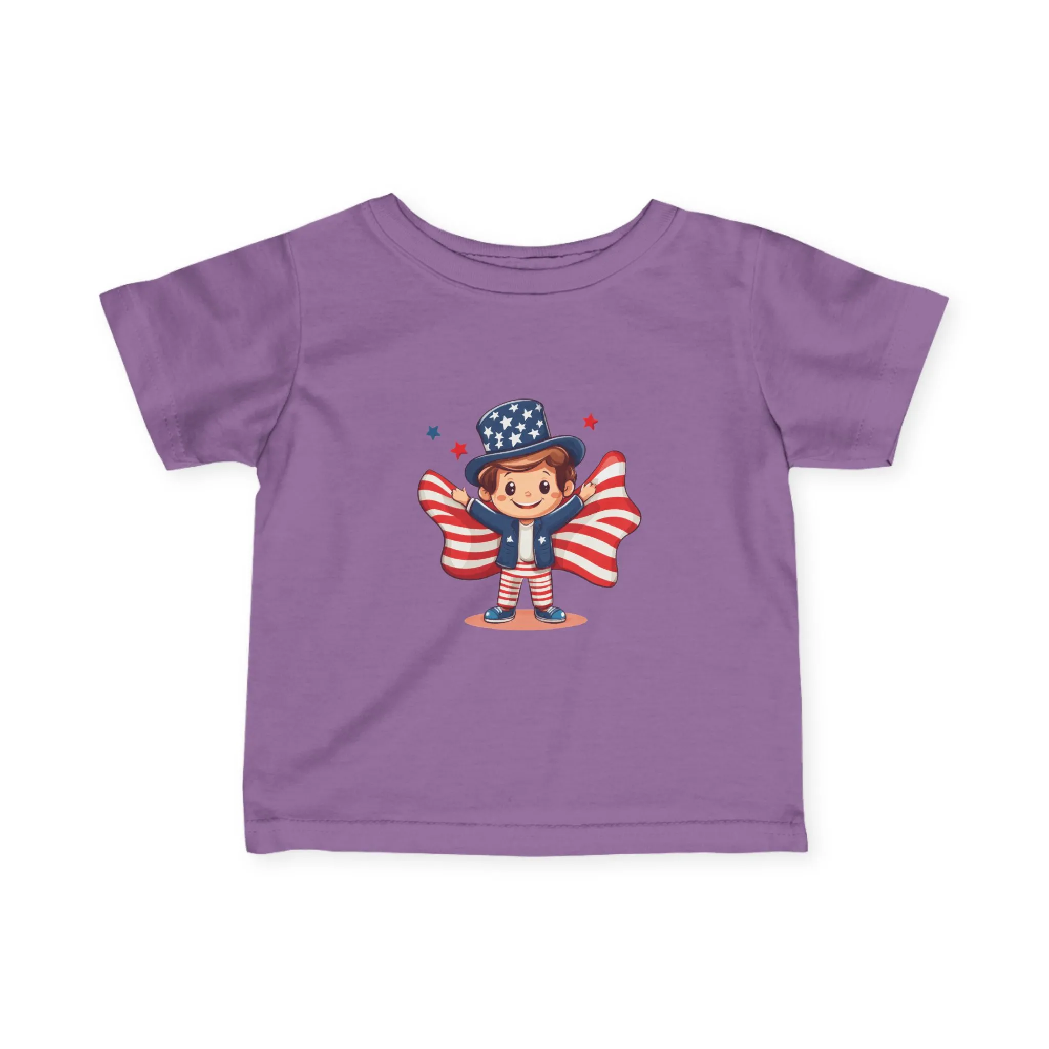 Patriotic Infant Tee, Cute Kid T-Shirt for 4th of July, Baby Independence Day Shirt, Toddler Flag Outfit, American Spirit Clothes - Image 16