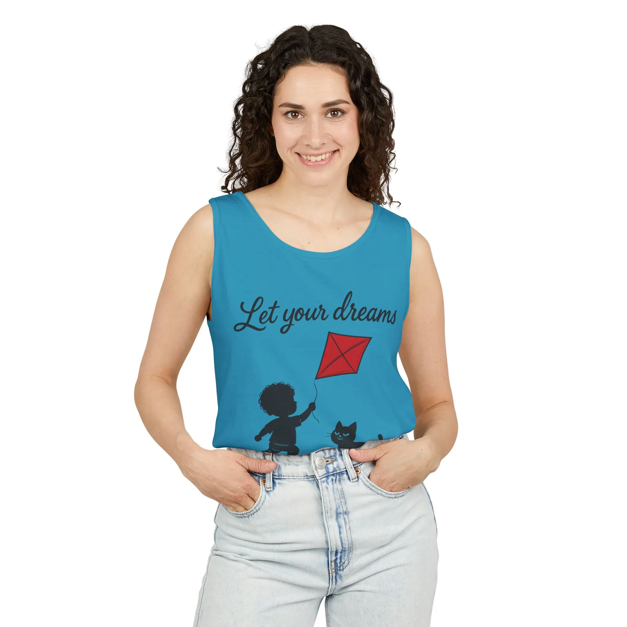 Dream-Catching Tank Top - Lightweight, Womens, Inspirational Graphic Tee, Summer Wear, Perfect Gift for Kids & Families - Image 11