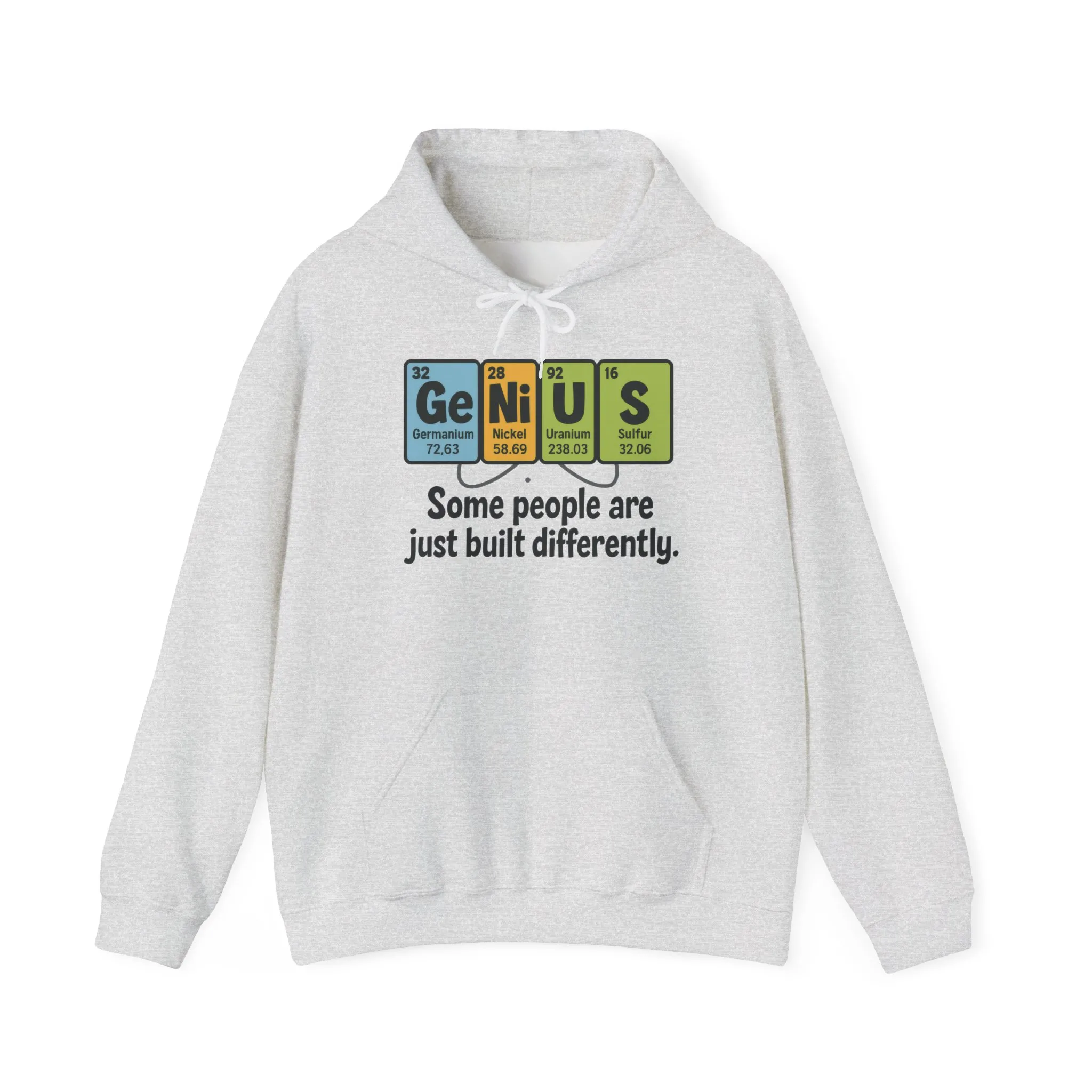 Funny Womens Genius Hoodie, Periodic Table Science Pullover, Nerdy Chemistry Sweatshirt for Her, Science Lover Apparel, Funny Chemistry Gift - Image 25