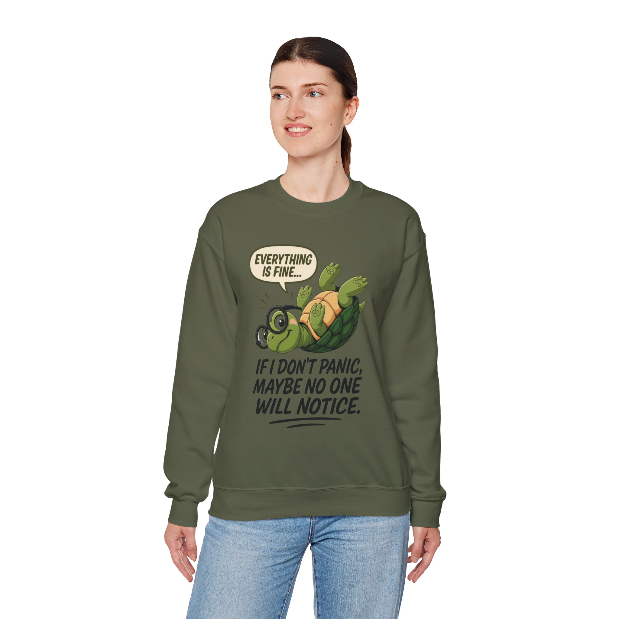 Casual Humor Unisex Sweatshirt, Perfect Gift for Anxiety Relief, Social Anxiety Joke, Quirky Graphic Sweatshirt, Introvert Humor Gift - Image 24