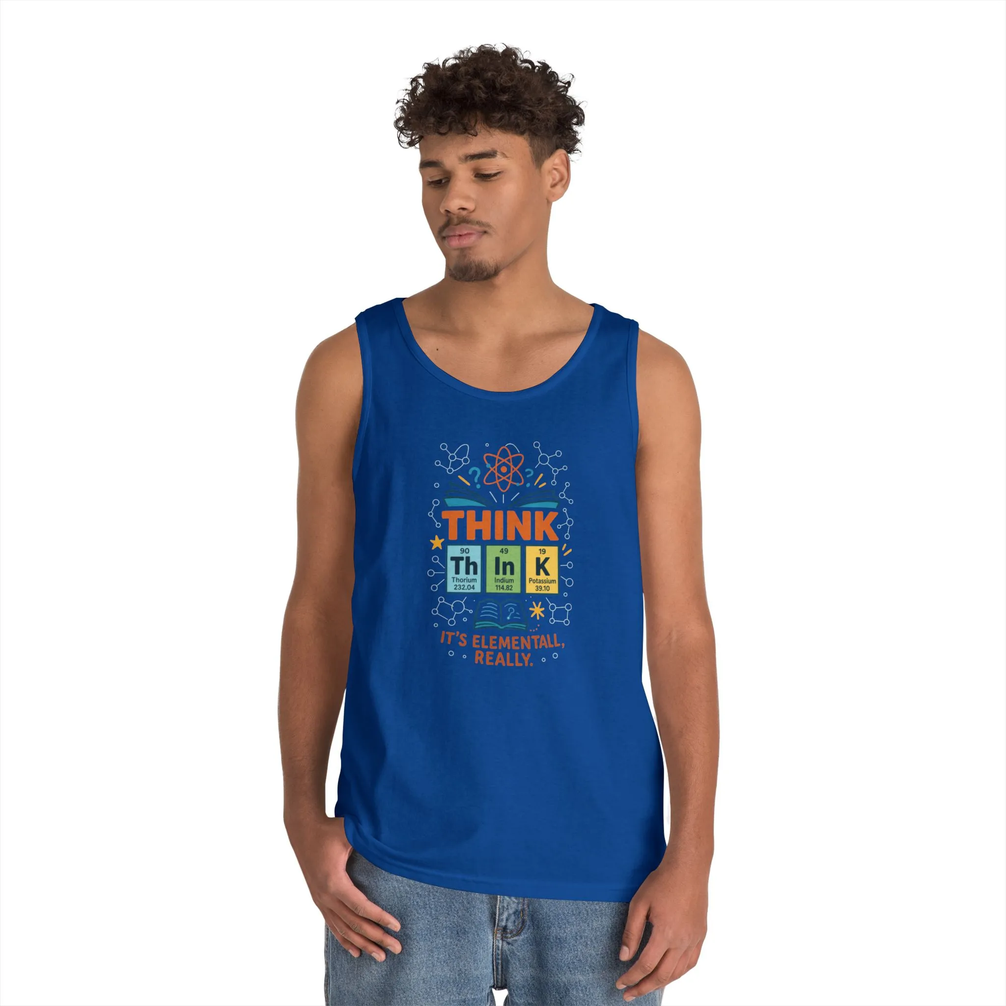Think Tank Top for Men, Nerdy Chemistry Shirt, Periodic Table Funny Science Tank, Geeky STEM Gift for Him, Science Lovers Gift - Image 21
