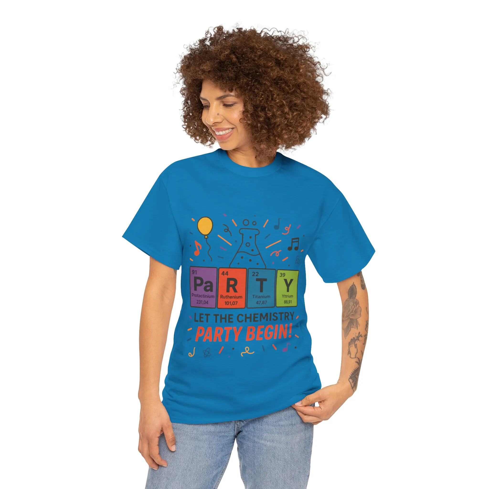 Funny Chemistry Party T-Shirt, Periodic Table PaRTY Tee, Unisex Science Humor Shirt, Gift for Chemistry Teacher,Science Tee, Nerdy Pun Shirt - Image 16