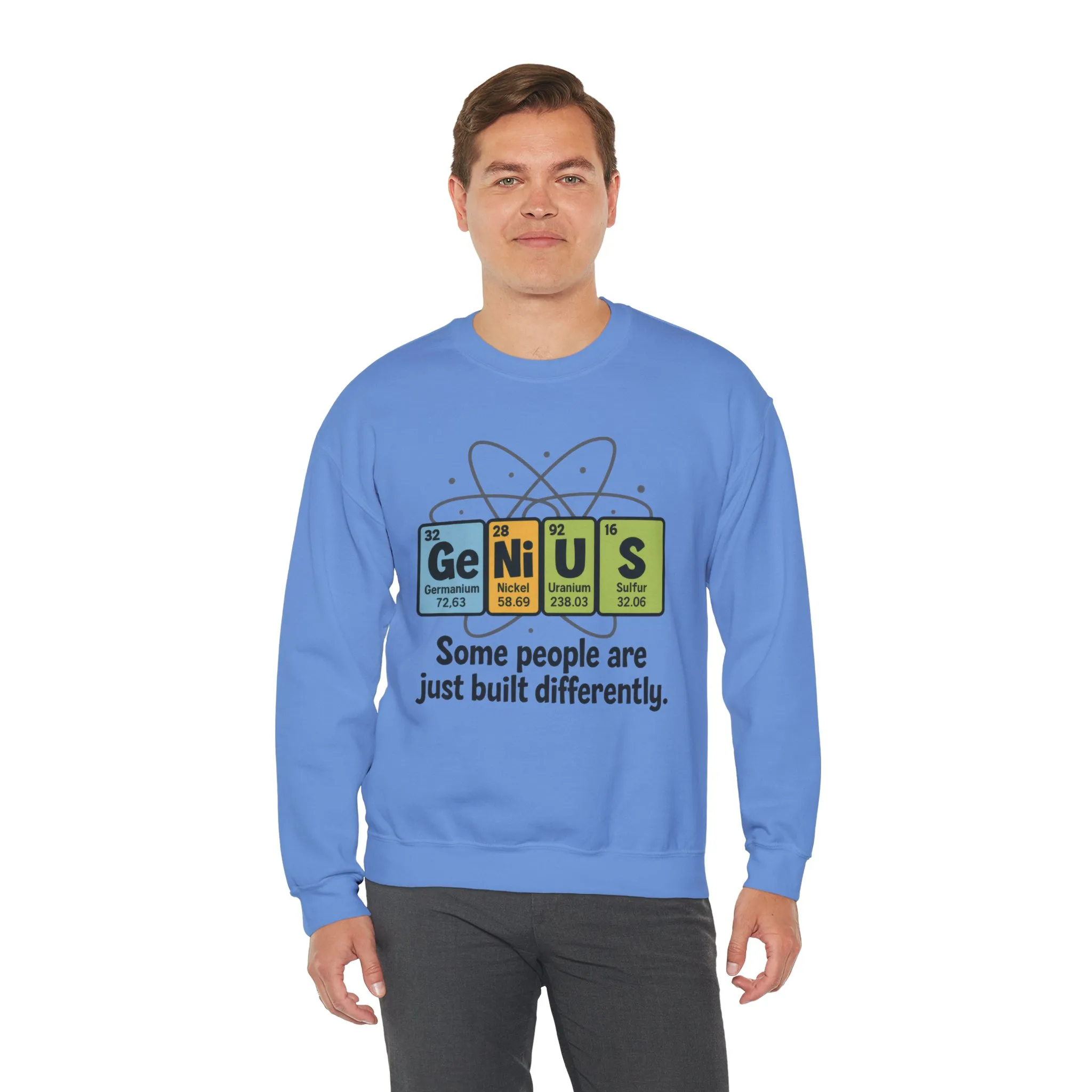 Funny Mens Genius Sweatshirt, Periodic Table Nerd Pullover, Smart Science Gift for Him, Genius Sweatshirt, Science Lovers Gift - Image 14