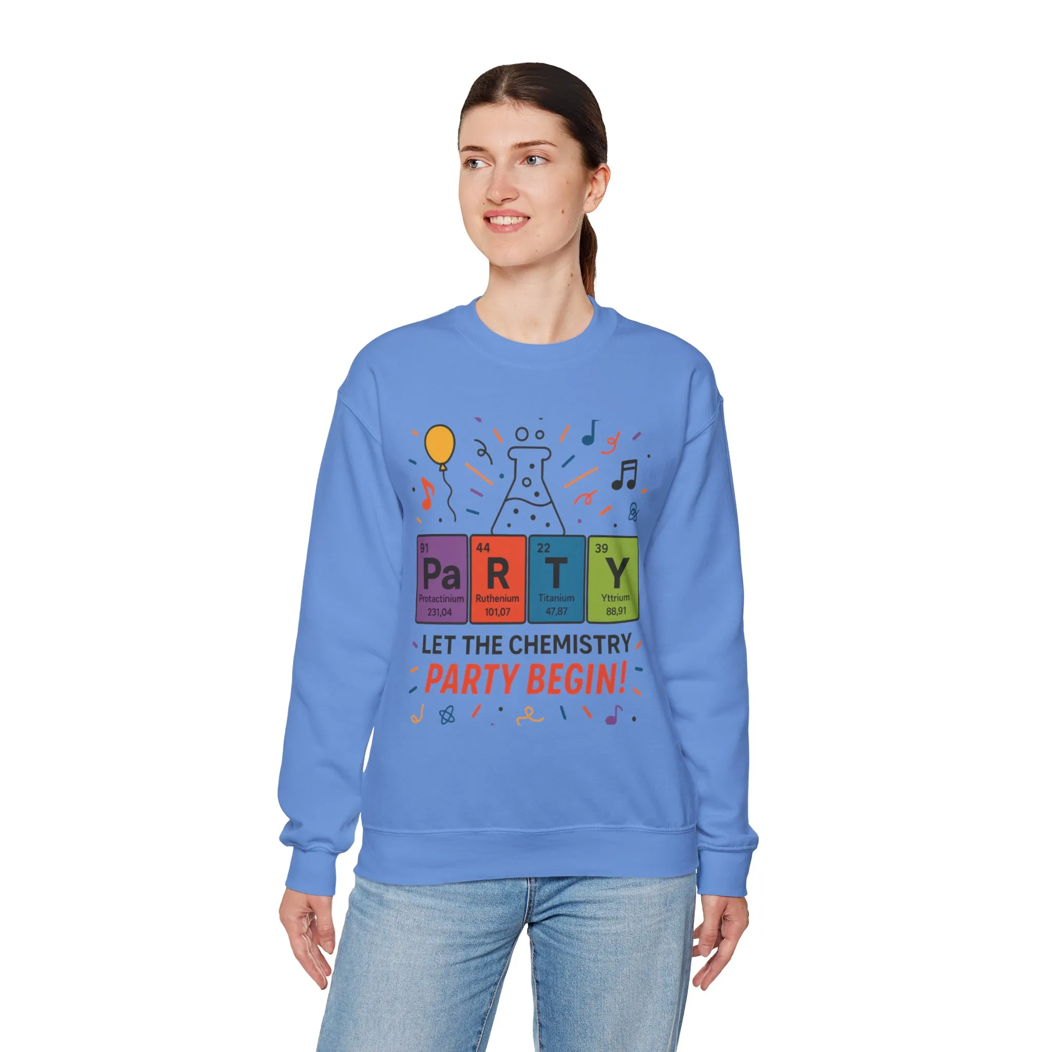 Party Chemistry Crewneck Sweatshirt, Chemistry Sweatshirt, Science Gift, Cute Crew Neck, Birthday Sweatshirt, Unisex Pullover - Image 24